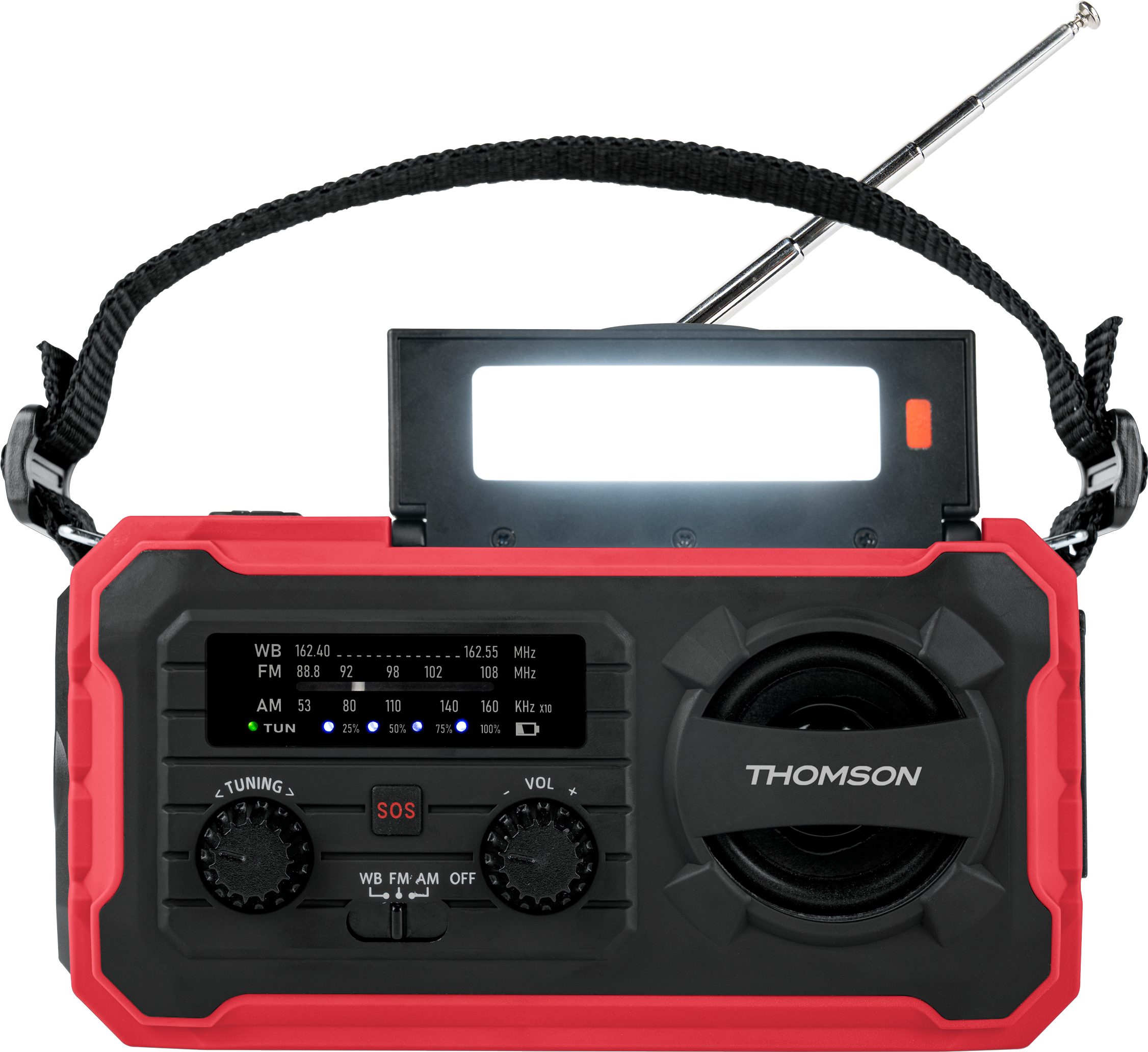 Thomson Thomson Solar Notfallradio RT280R rot Notfallradio