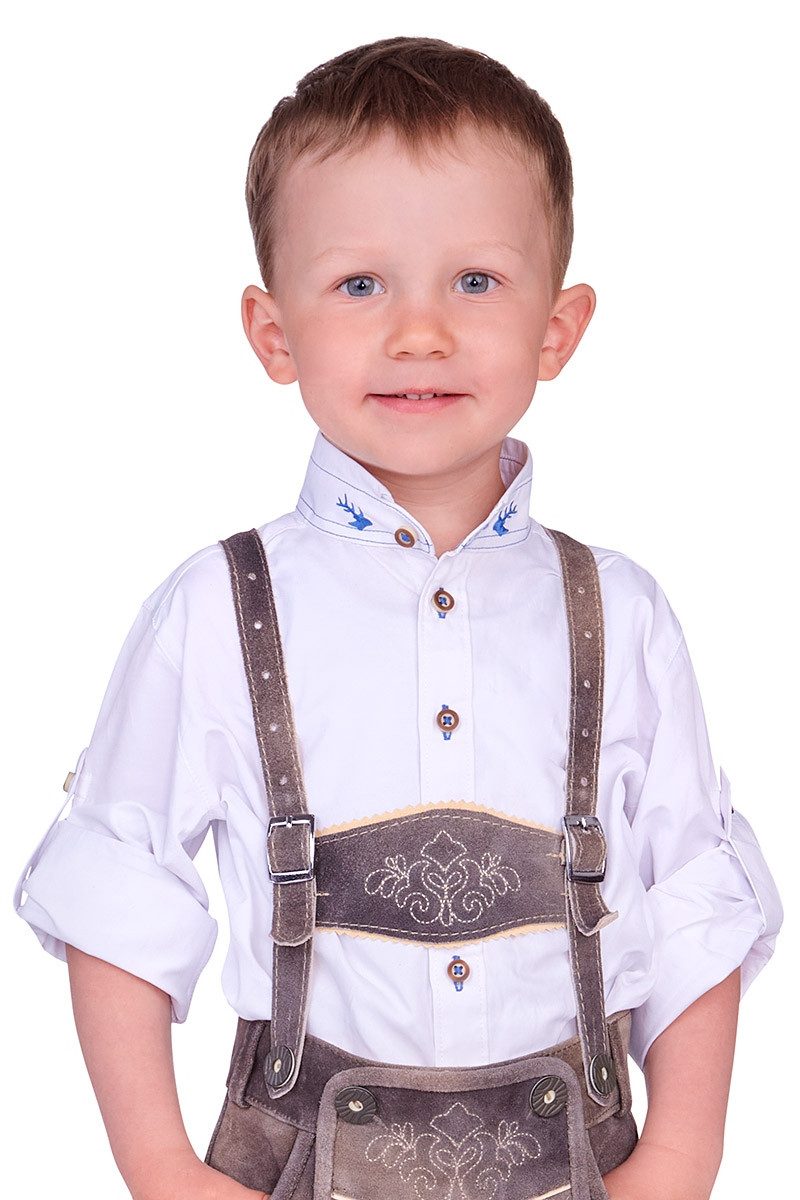 Isar-Trachten Lederhose Lederhose Kinder - JANNIS - schiefer
