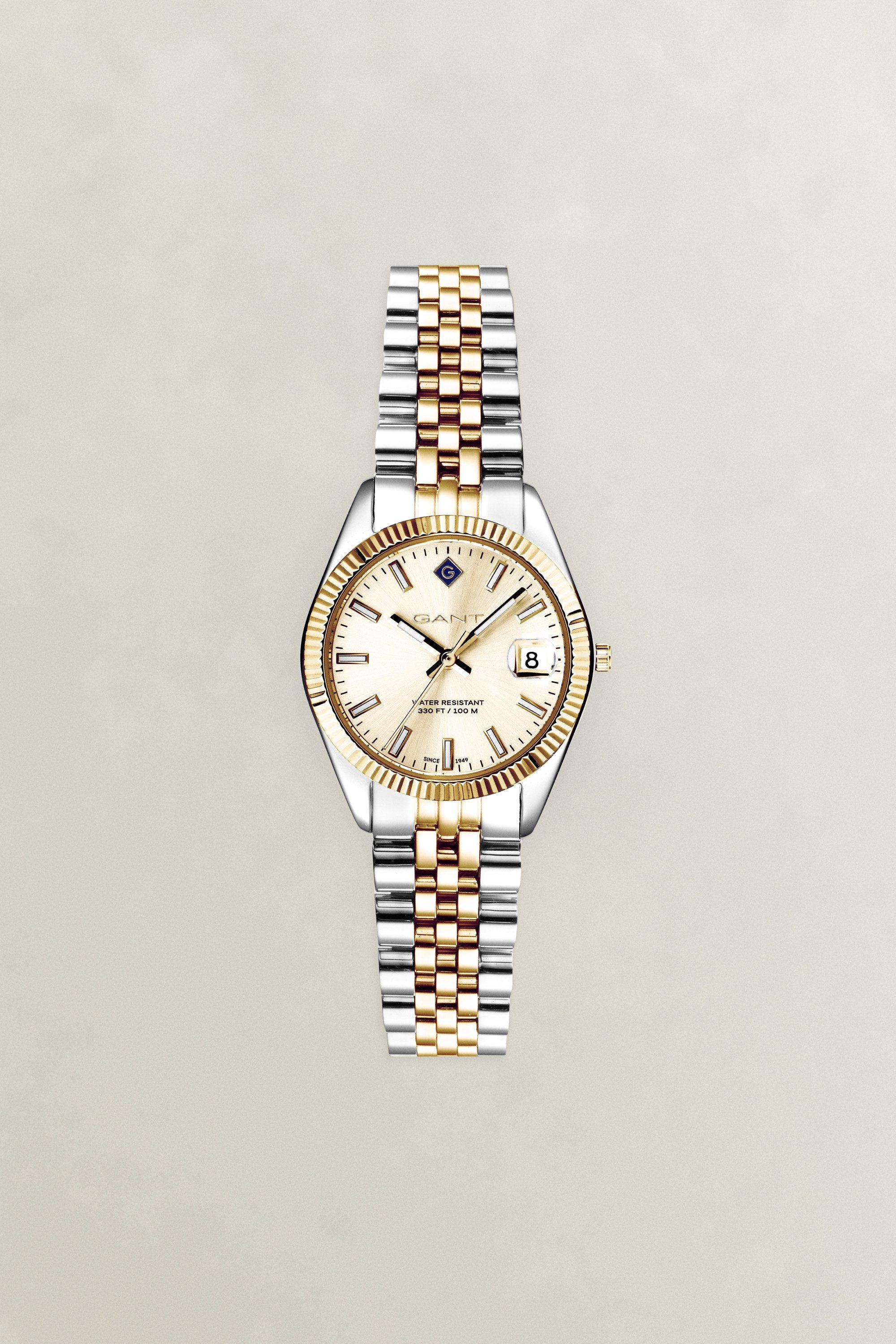 Gant Quarzuhr Sussex Mini G181011, Armbanduhr, Damenuhr, Edelstahlarmband, analog, Tag