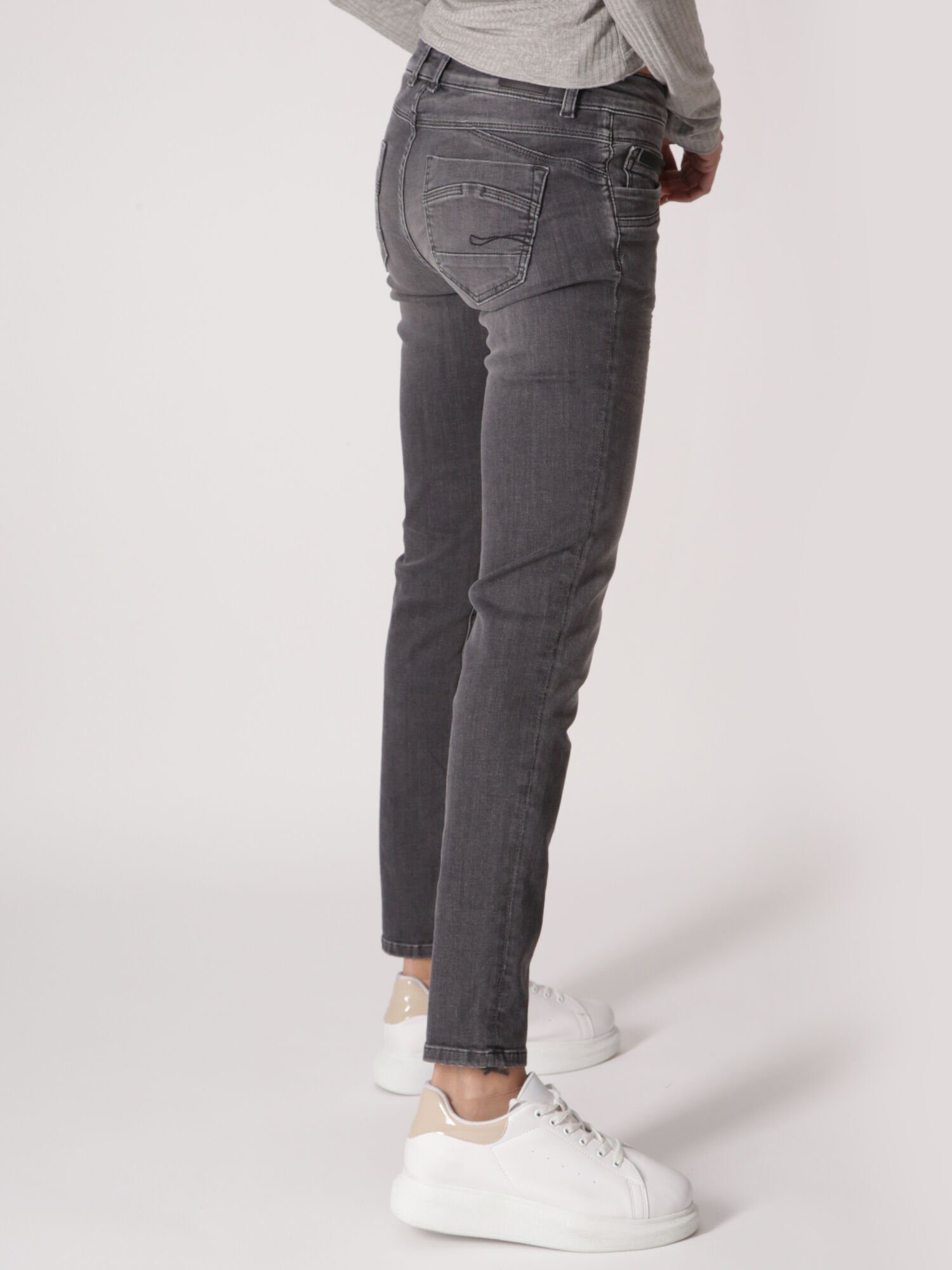 figurbetont Florencia of Skinny-fit-Jeans Denim Suzy Grey Mod 8 Miracle