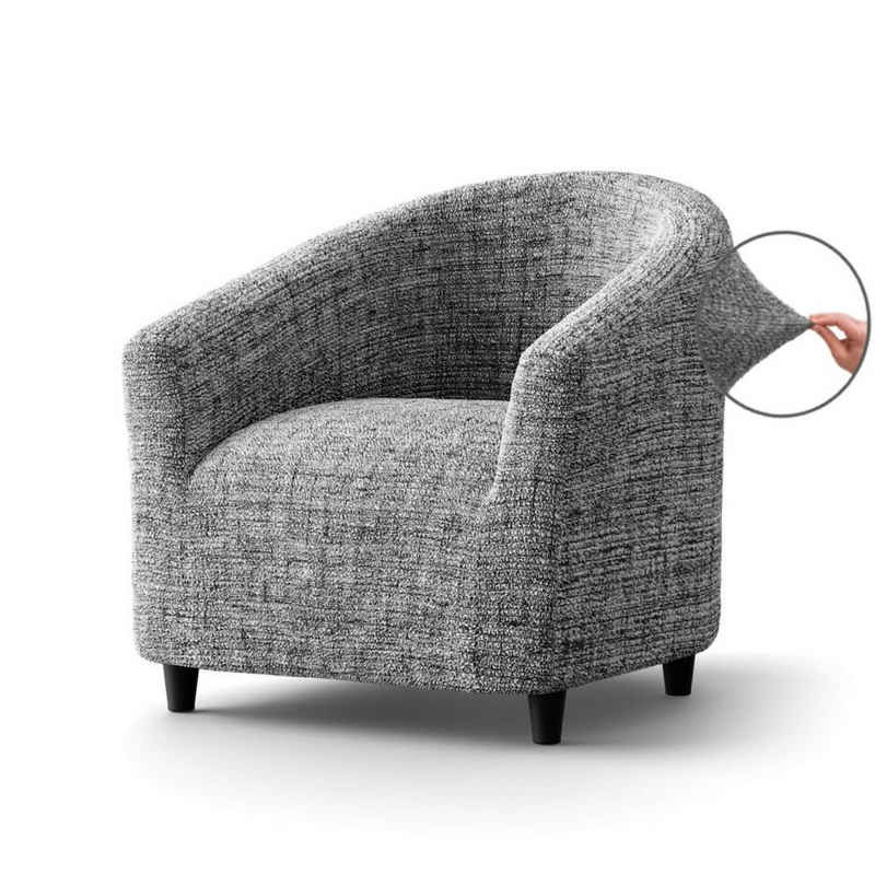 Sesselhusse Bezug für Sessel, Clubsessel italienische Handarbeit, Paulato by GA.I.CO, blickdichter, widerstandsfähiger, 2-farbiger Mikrofaserstoff