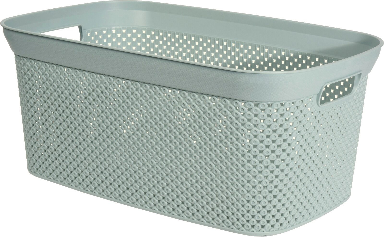 Koopman Wäschekorb Wäschewanne Kunststoff 4 Farben 4er Set (Set, 4 St., Packung), Grün, 2 Tragegriffe, 35 Liter, Kunststoff, Stabil