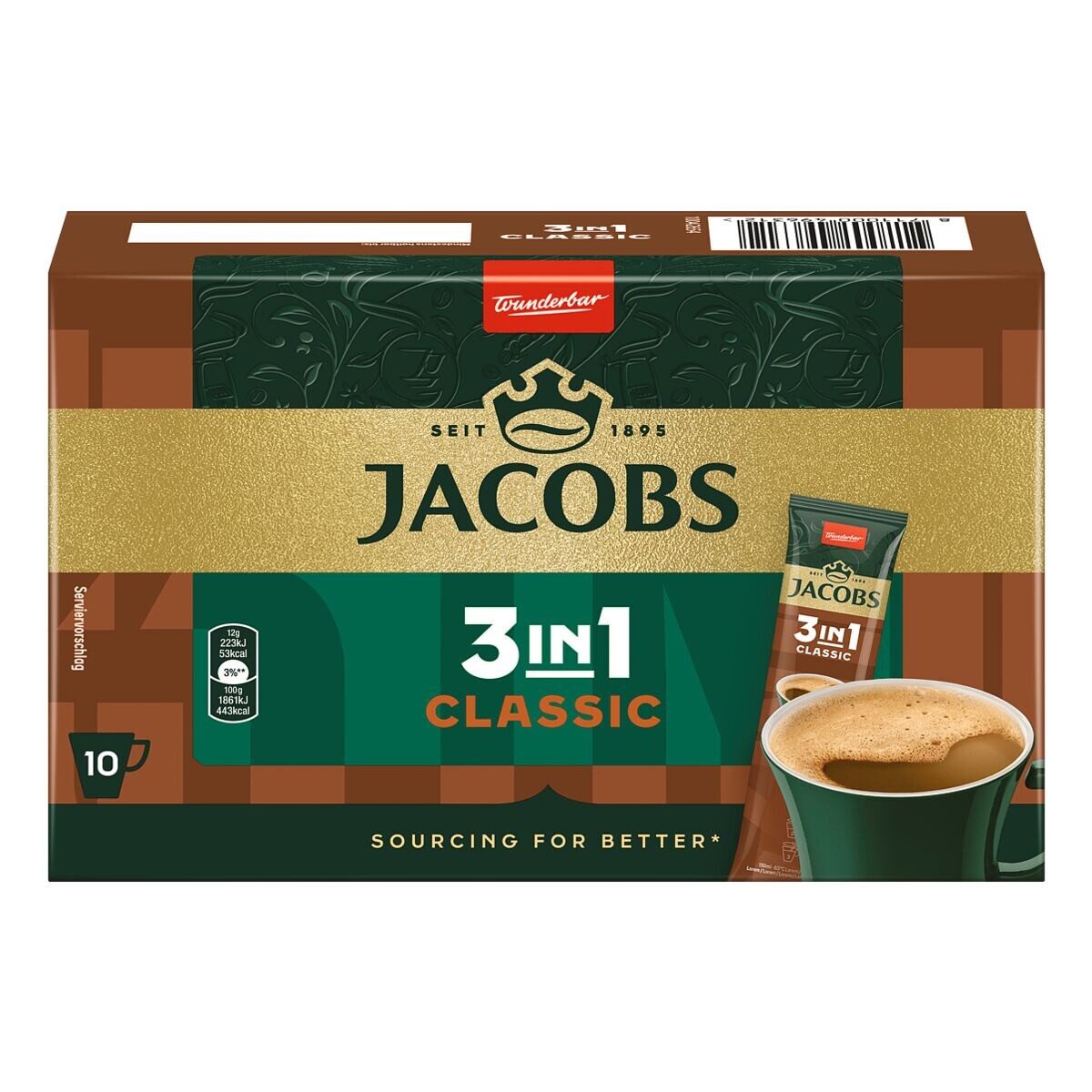 JACOBS Kaffee 3in1 Classic, 120 g, Instantkaffee