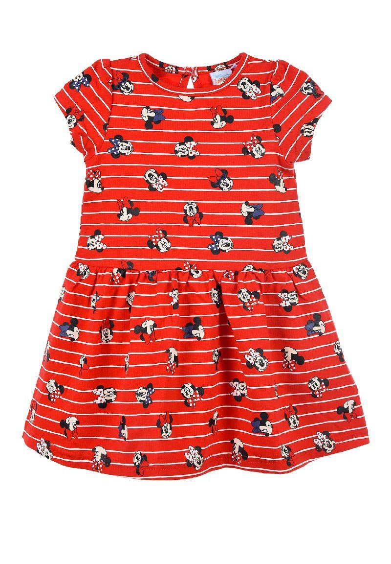 Minnie Rot Baby Sommer-Kleid Kleidchen Dress Mädchen A-Linien-Kleid Mouse Disney