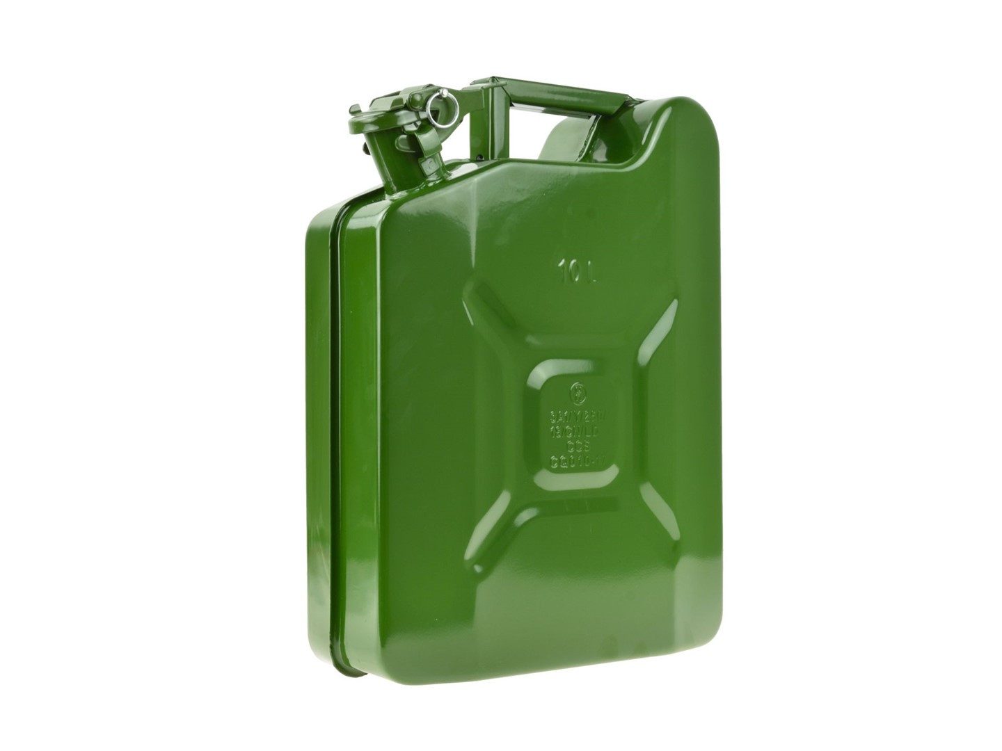TRIZERATOP Каністра бензину Kraftstoffkanister Каністра бензину Stahlblech, grün 10 Liter