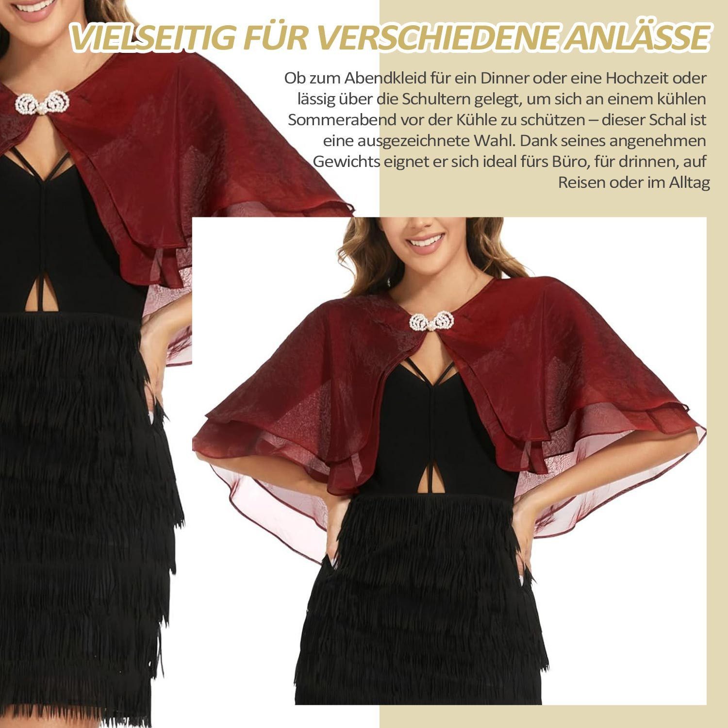 nsihing Bolero Damen Strickjacke Casual Bolerojacke für Hochzeit