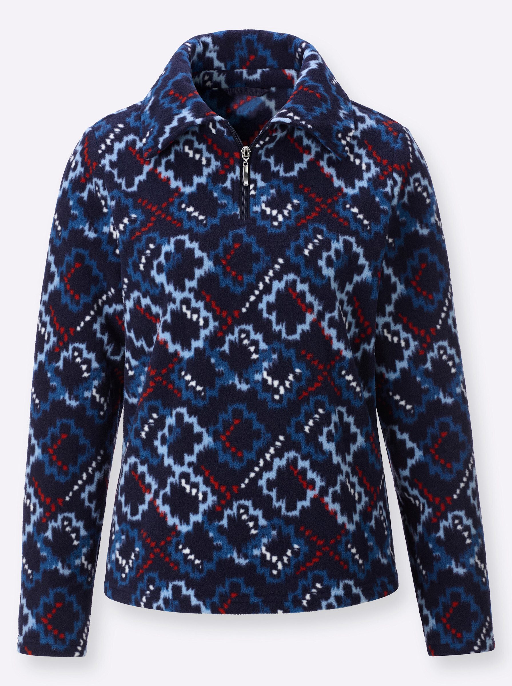 Fleeceshirt Fleece-Shirt Langarm