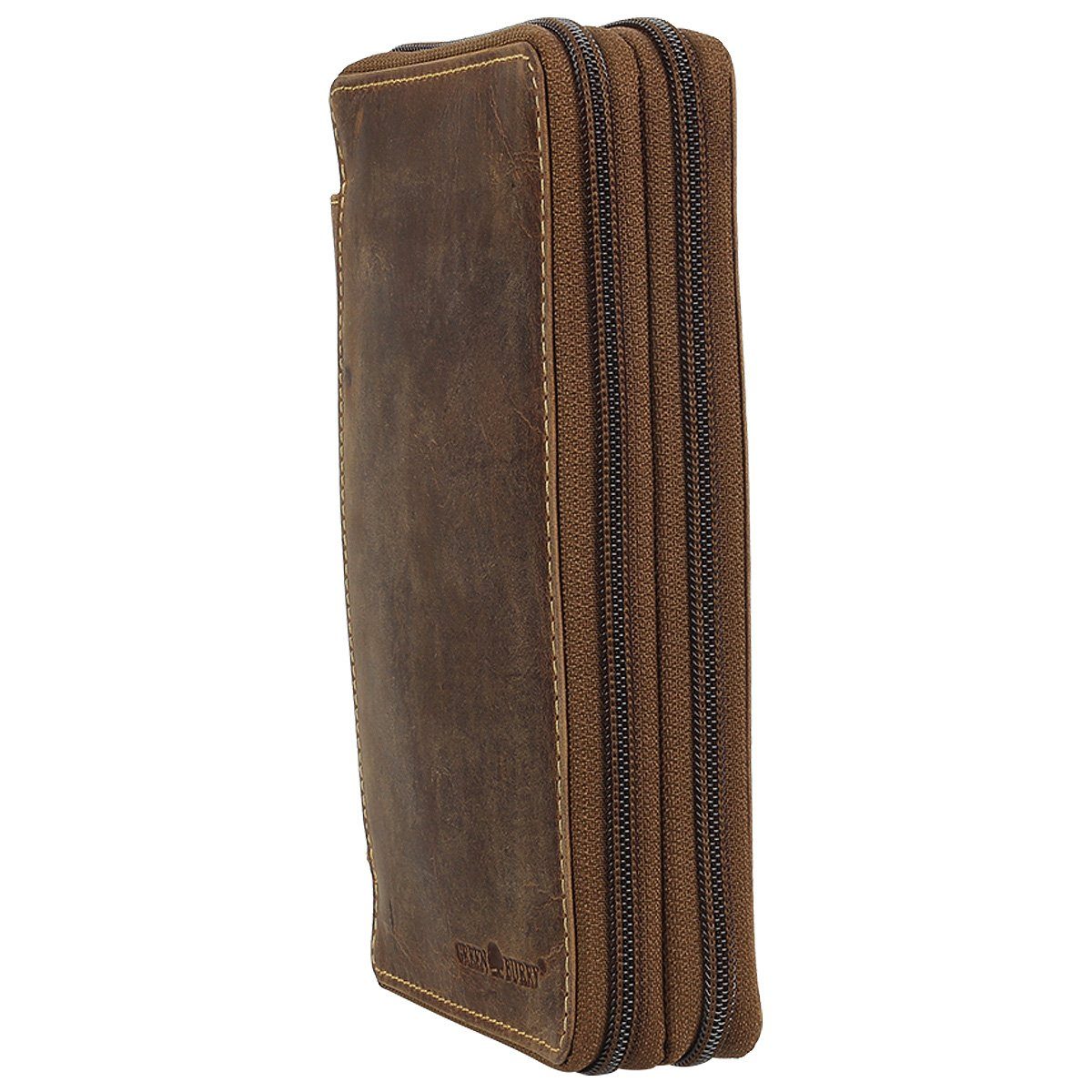 Greenburry Federmäppchen Vintage Leder Stifteetui Federmäppchen günstig online kaufen