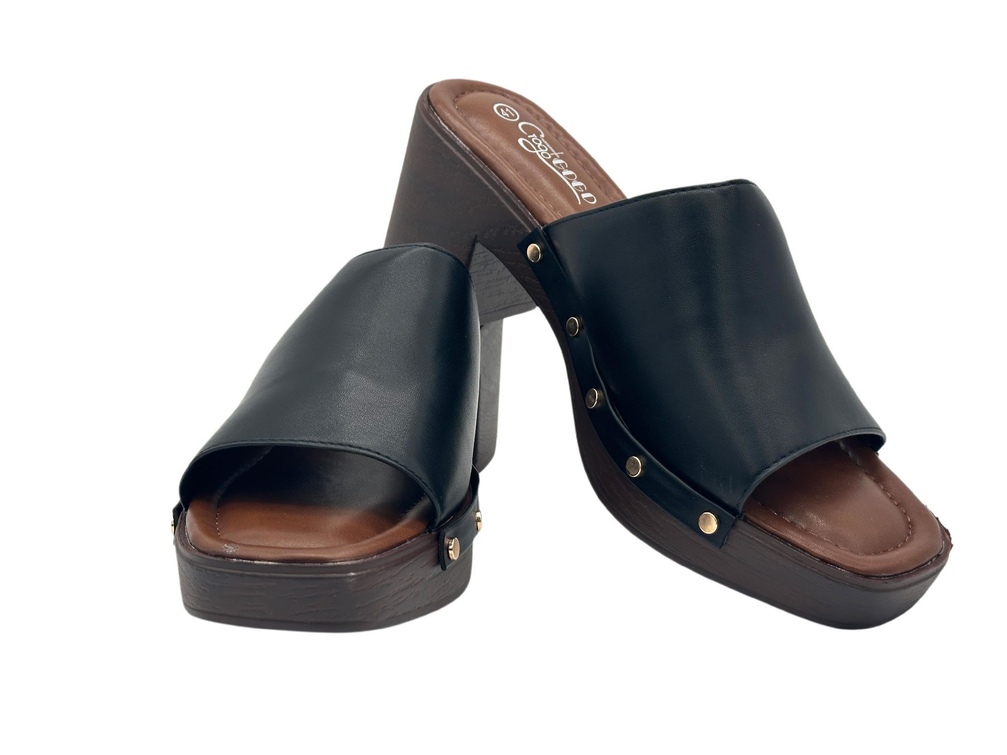 Nowaland Damen Clogs – Bequeme Pantoletten mit Blockabsatz Pantolette Modisches Design, stabiler Absatz, bequem & sommerlich