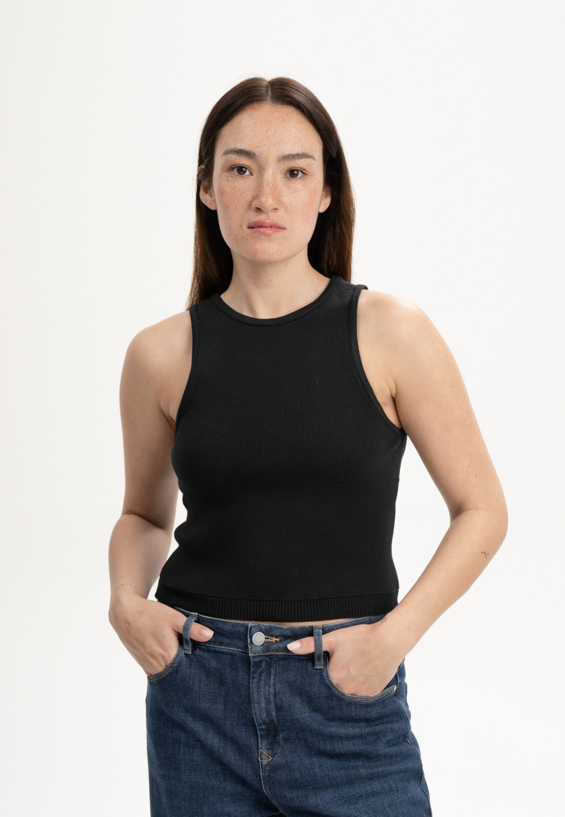 MELA Trägertop Strick Top NIKARA Ärmellos günstig online kaufen