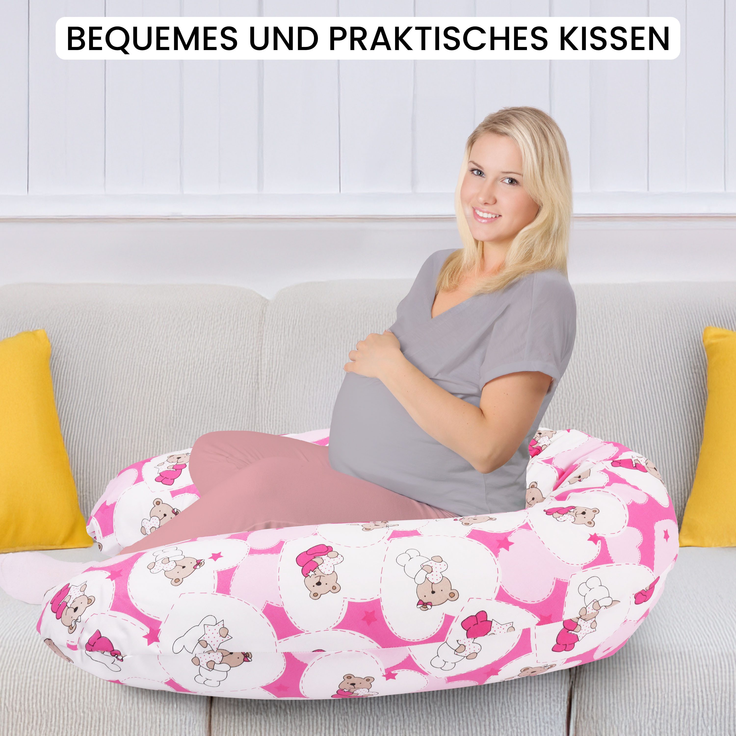 Amilian Stillkissen XXL 170 cm - Schwangerschaftskissen & Seitenschläferkis günstig online kaufen