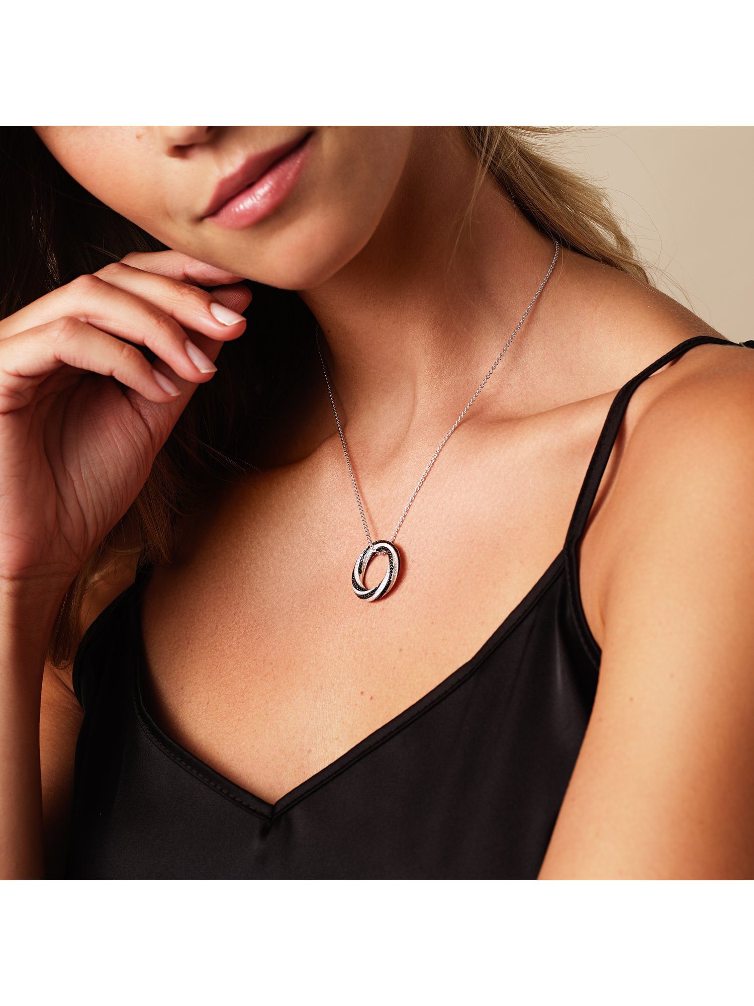 JETTE Silberkette JETTE Damen-Kette 925er Silber, recycelt Zirkonia, TWISTE günstig online kaufen