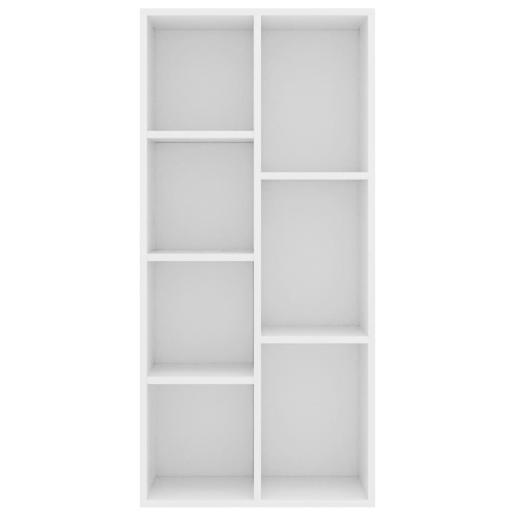 Holzwerkstoff Bücherregal furnicato Weiß 50×25×106 cm