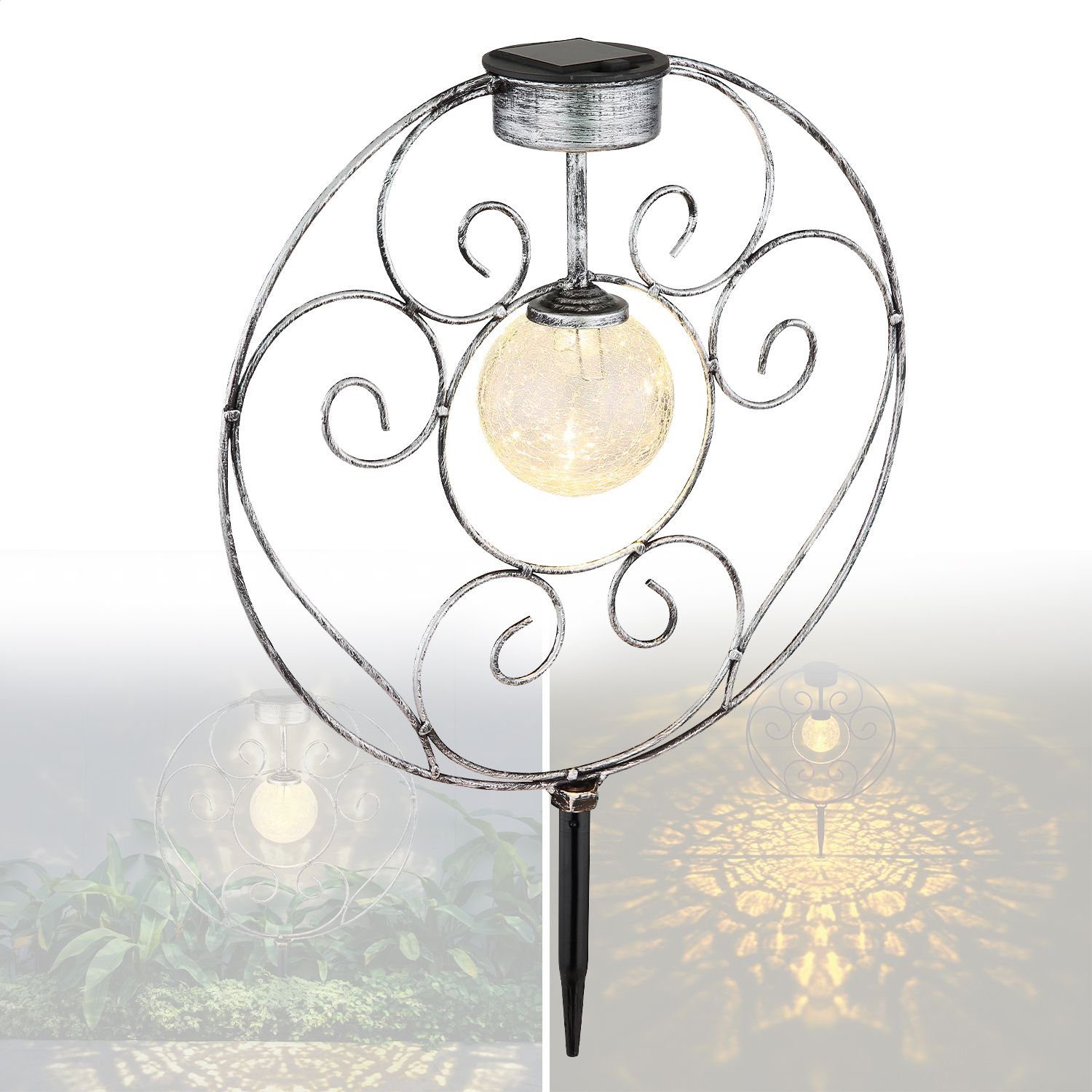 bmf-versand LED Solarleuchte Solarleuchte Garten Kreis günstig online kaufen