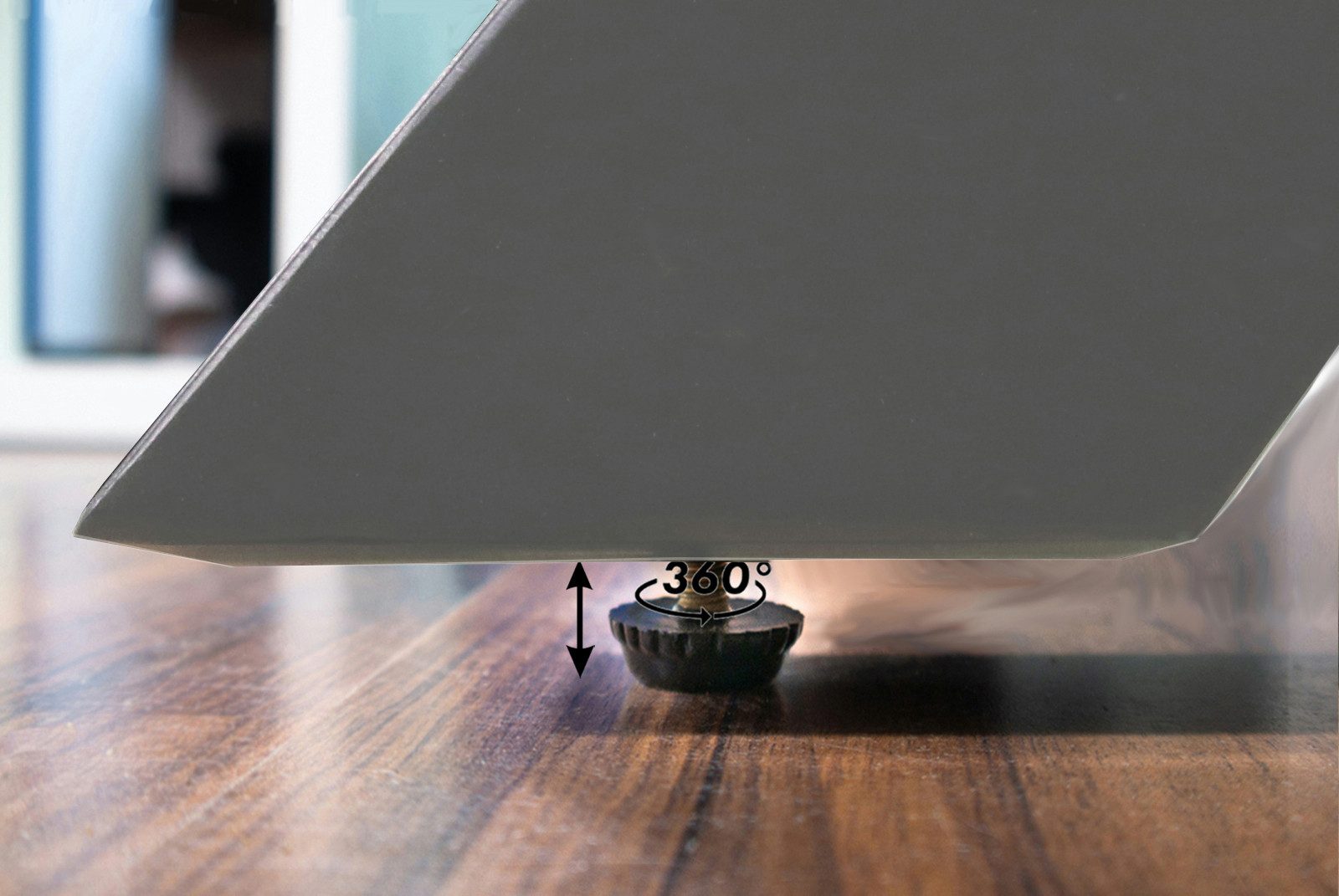 SAM® Baumkantentisch Harbor, Baumkante, Spider-Gestell, Akazienholz, naturfarben, bis 3 Meter