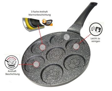 Cheffinger Crêpepfanne Tiere Pfannkuchen Pfanne Ø26cm Induktion Pancake Pfanne