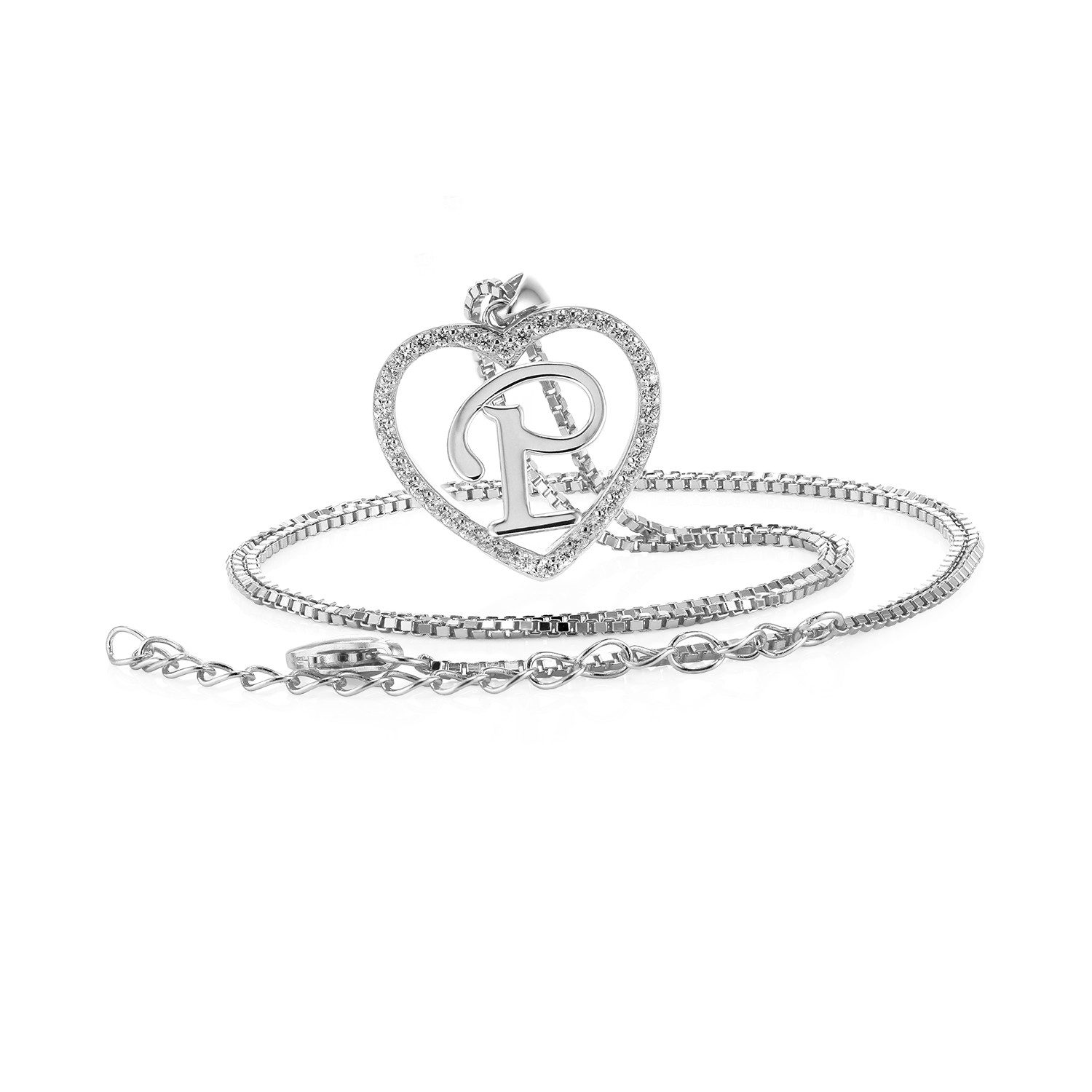 PAVELS Kette mit Anhänger Buchstabenkette Silber, Damen Halskette passend z günstig online kaufen