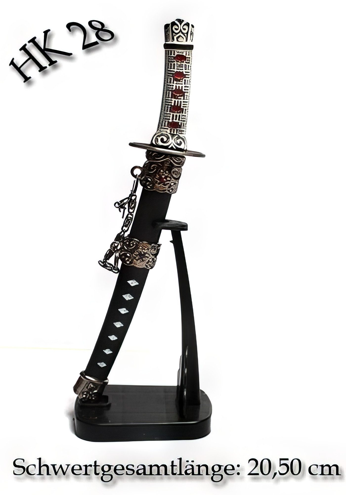 Yudu Brieföffner Samurai Schwert mit Ständer Mini Schwert Geschenkidee