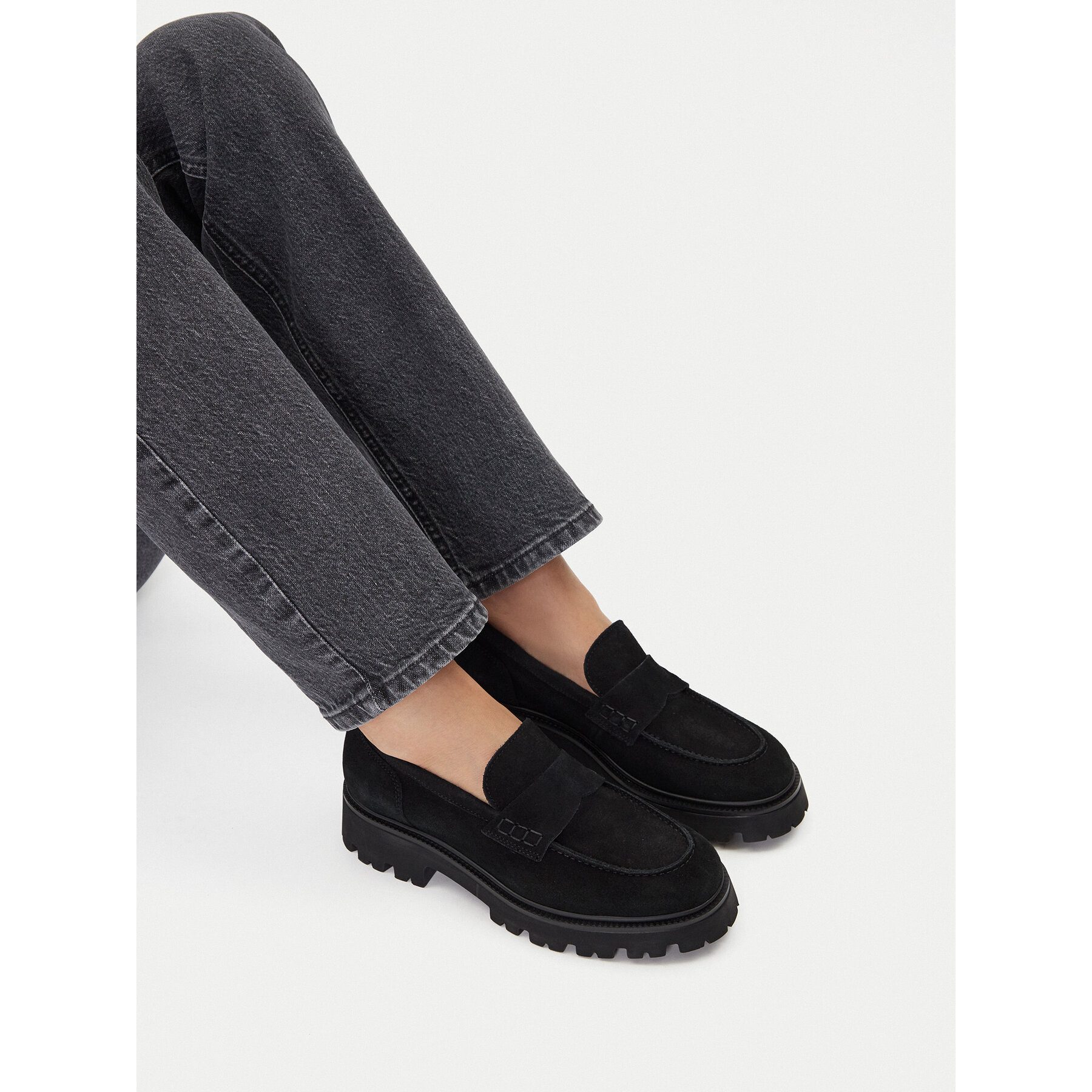 Badura Badura Damen Loafer AVAH-25050LM Schwarz Schlupfboots