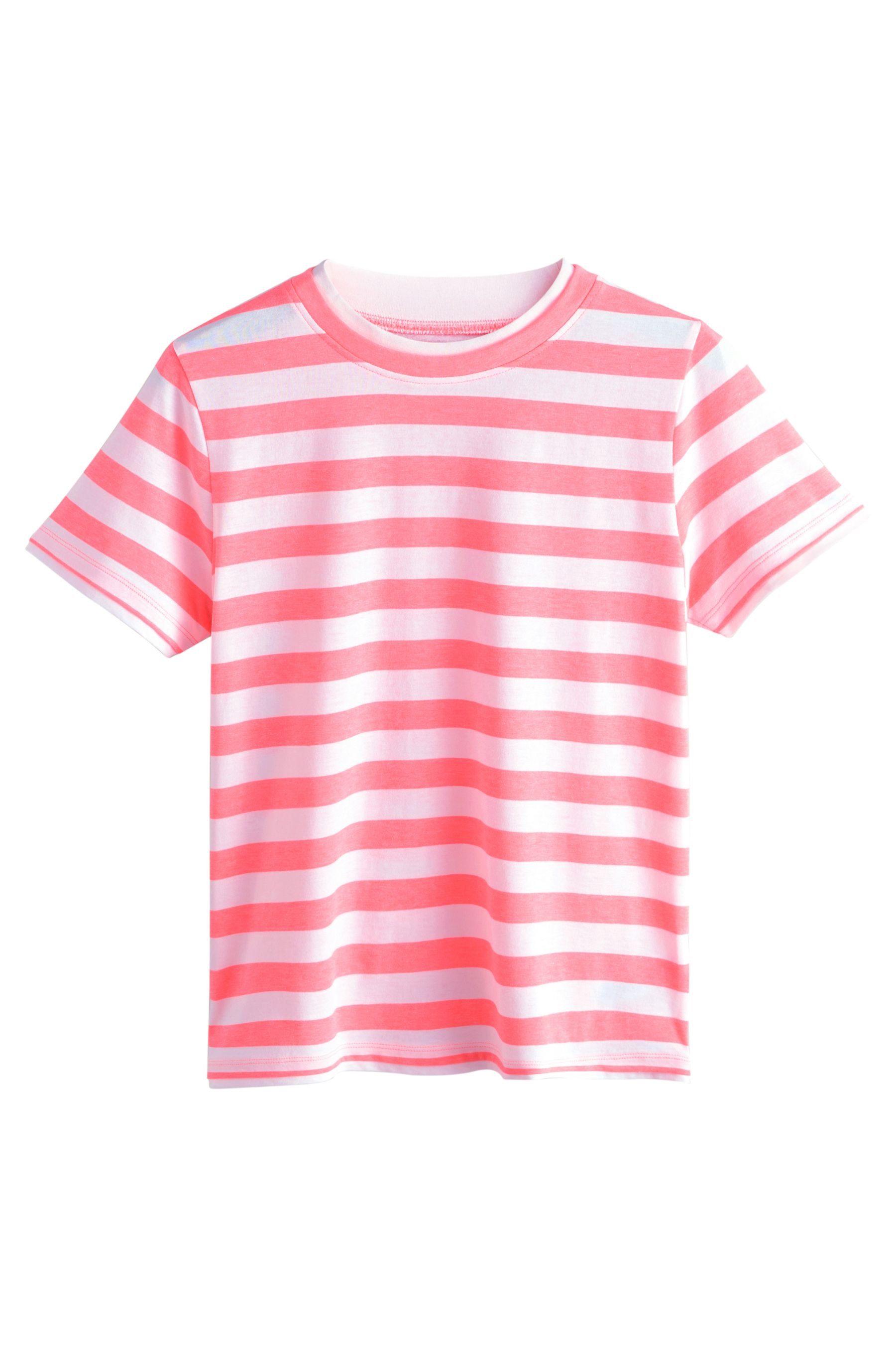 T-Shirt Mehrlagiges Kurzarm-T-Shirt mit Rundhalsausschnitt