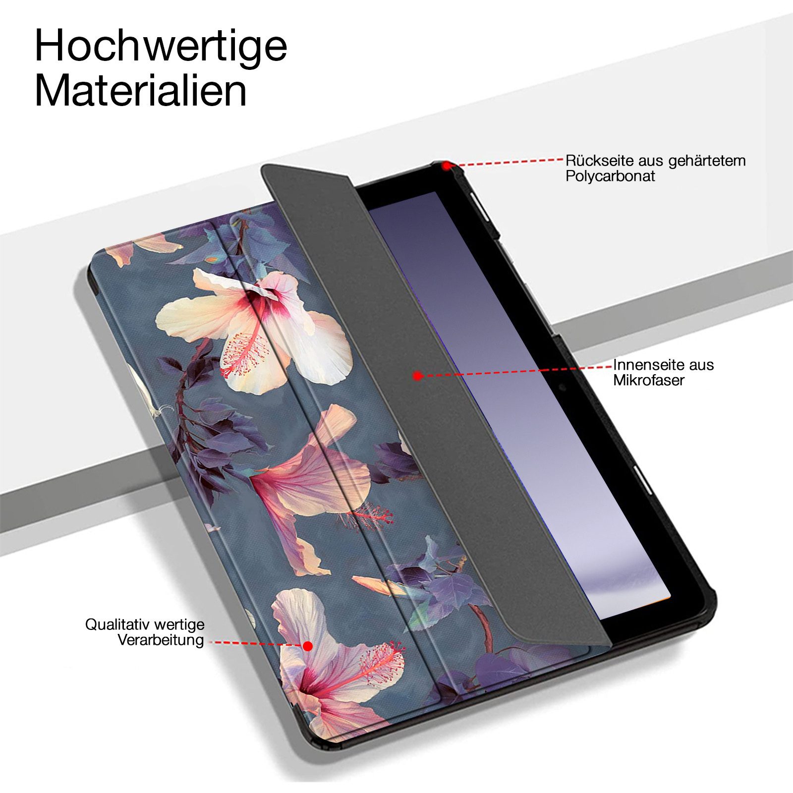 Tec-Expert Tablet-Hülle Tablet Cover Hülle für Samsung Galaxy Tab A11+ 11.0 2025 11.0 Zoll, 11.0", Schutzhülle Klapphülle Tasche Case – Bild 2 von 5