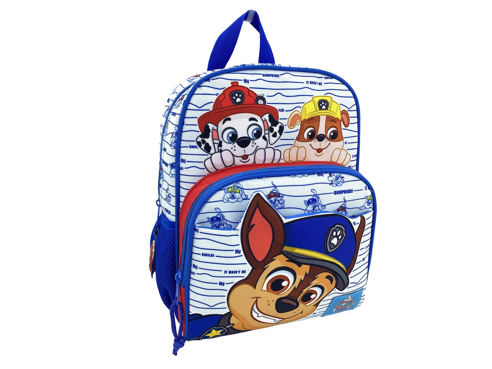 Bluey Kinderrucksack Kindergartenrucksack mit Fronttasche Hauptfach und Seitennetz