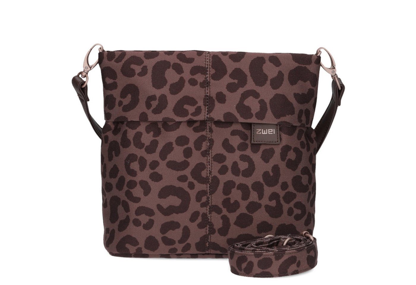 Zwei Umhängetasche Mademoiselle M8 - Schultertasche 25 cm (leo-brown)