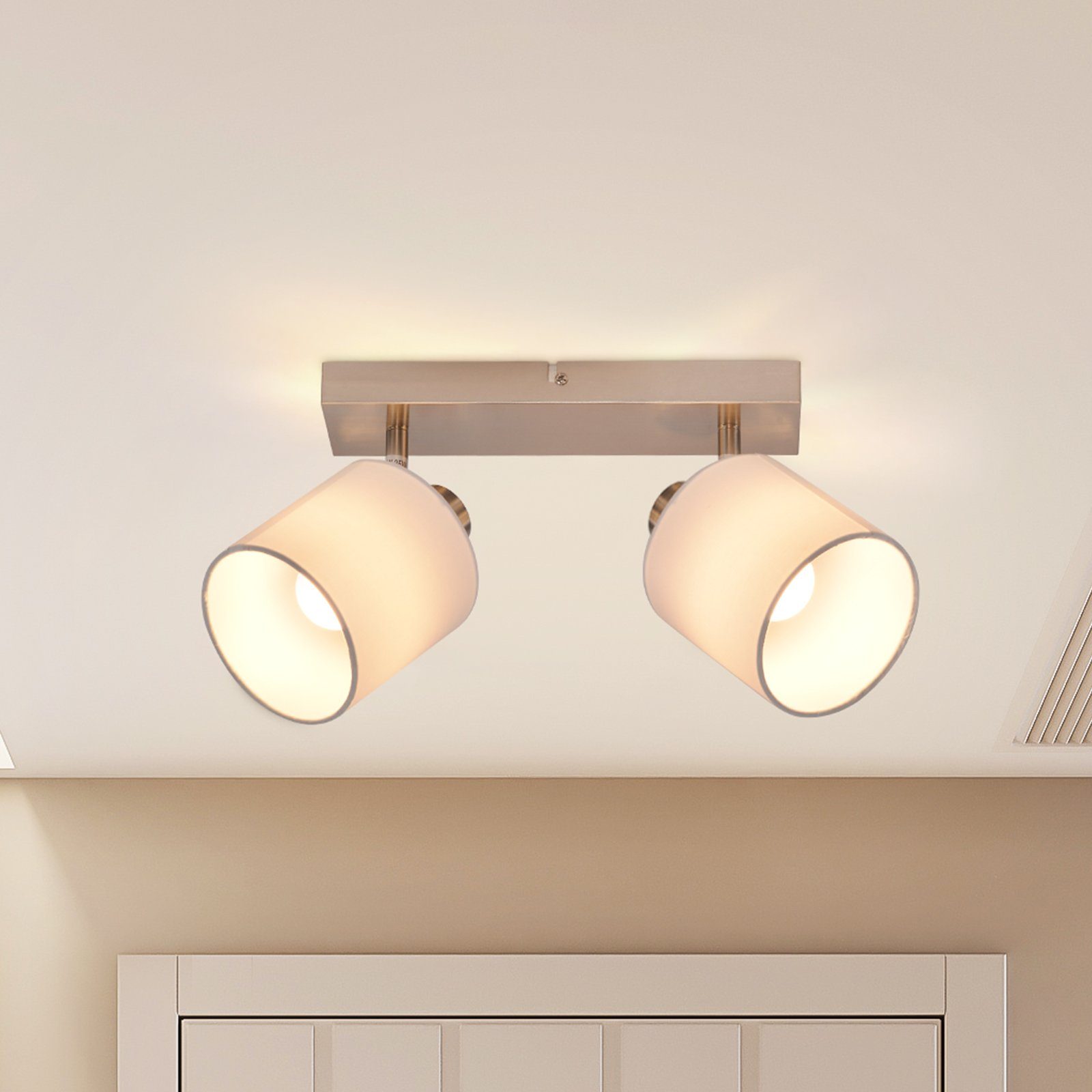 ZMH Deckenleuchte 2 Flammig Vintage Deckenlampe Schwenkbar 350° E14 Schlafz günstig online kaufen