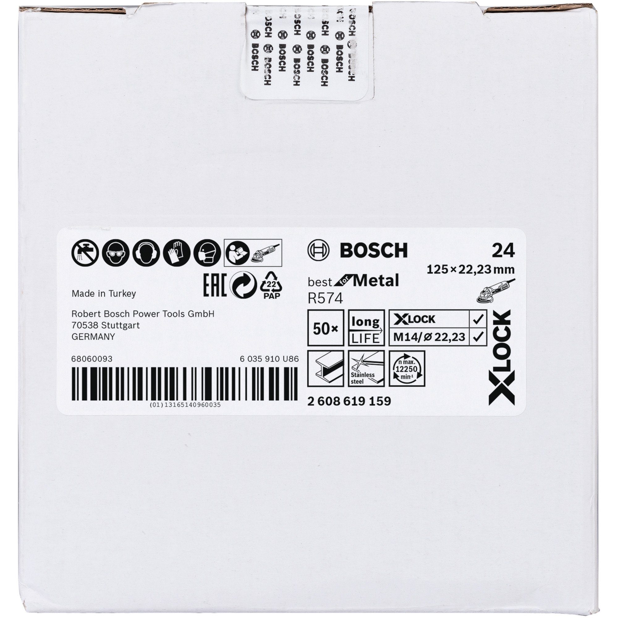 BOSCH Fiberschleifscheibe Bosch X-LOCK Professional Schleifscheibe R574