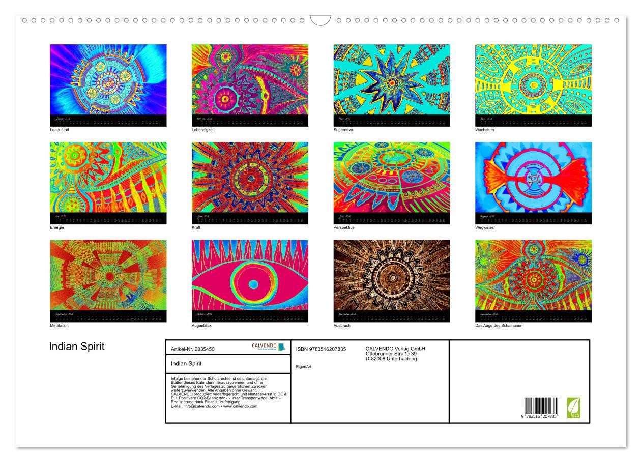 Thumbnail - CALVENDO Wandkalender Indian Spirit (Wandkalender 2026 DIN A2 quer), CALVENDO Monatskalender