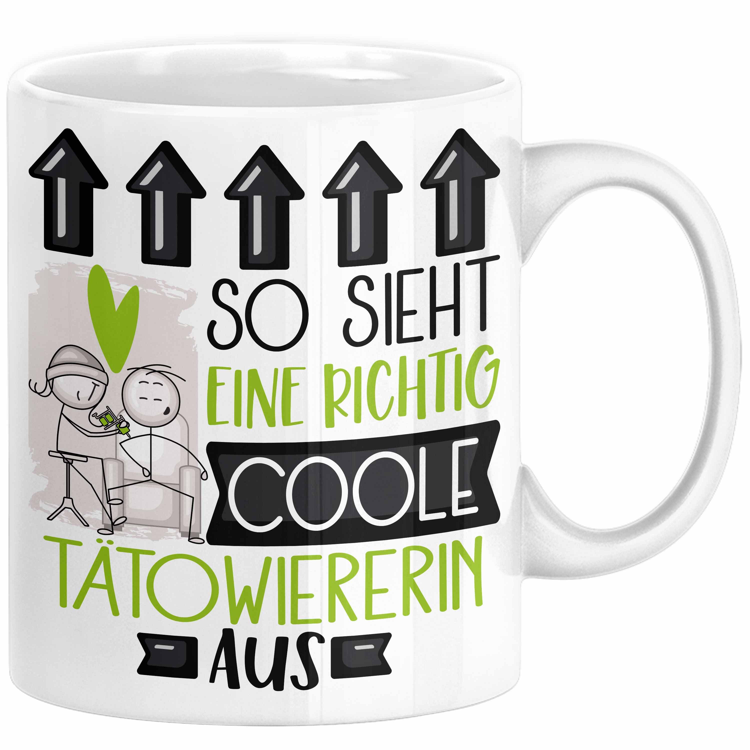 Tasse Tätowiererin Geschenk Tasse Geschenkidee für Tätowiererin Geburtstag W