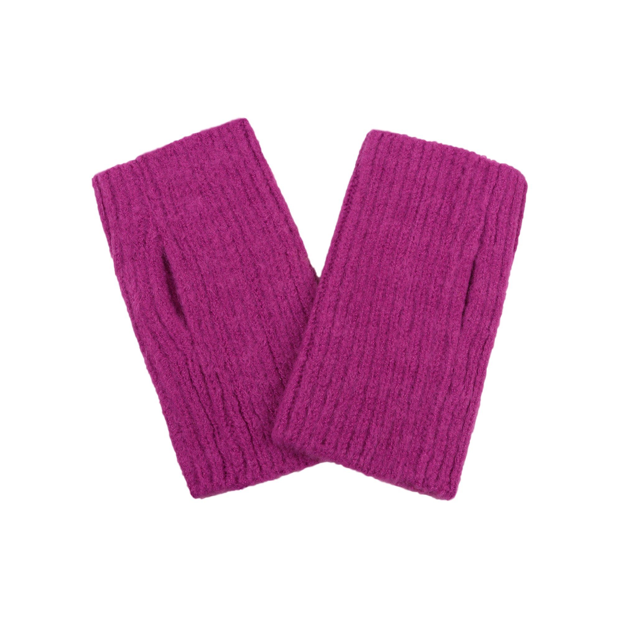 Stulpe pink Hand ZEBRO Strickhandschuhe