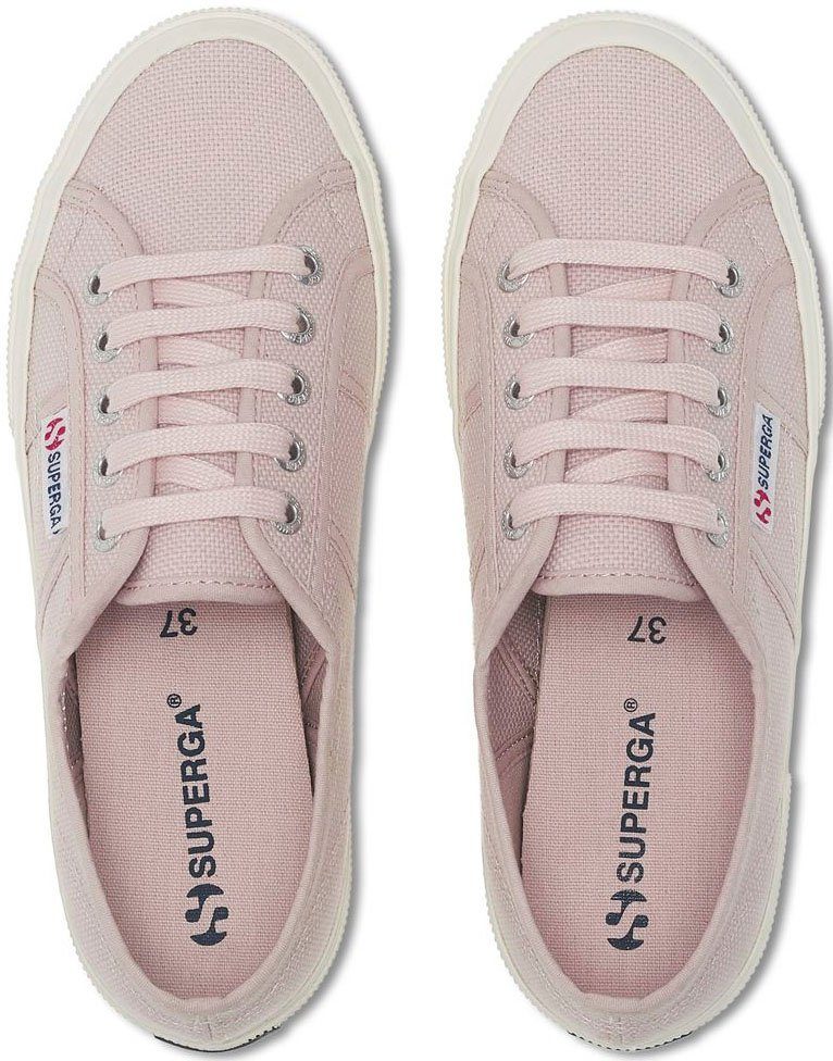 klassischem Superga Classic Cotu rosa Sneaker Canvas-Obermaterial mit