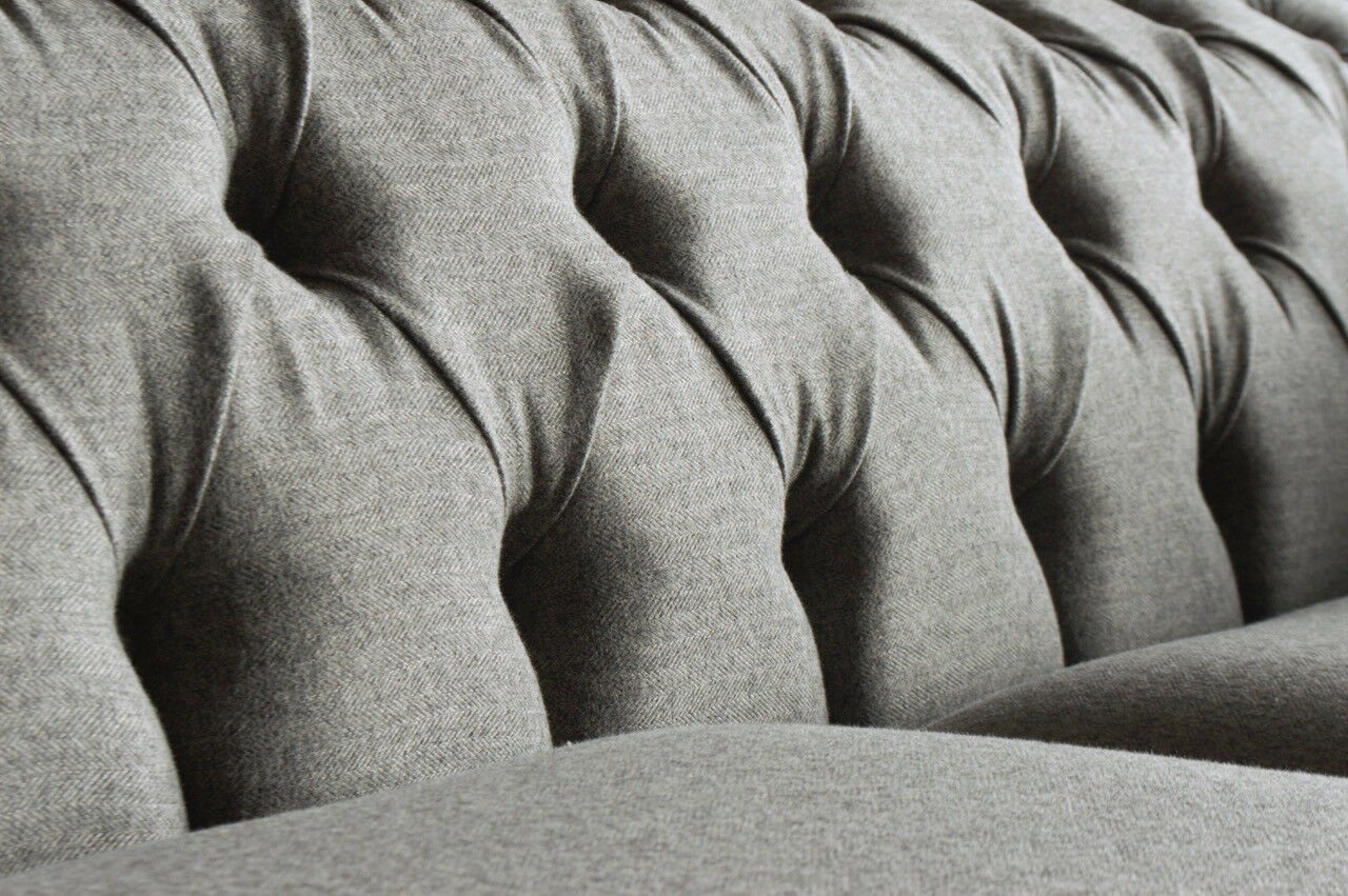 JVmoebel Chesterfield-Sofa, Sofa 2 Design Sitzer Chesterfield 185 cm Couch