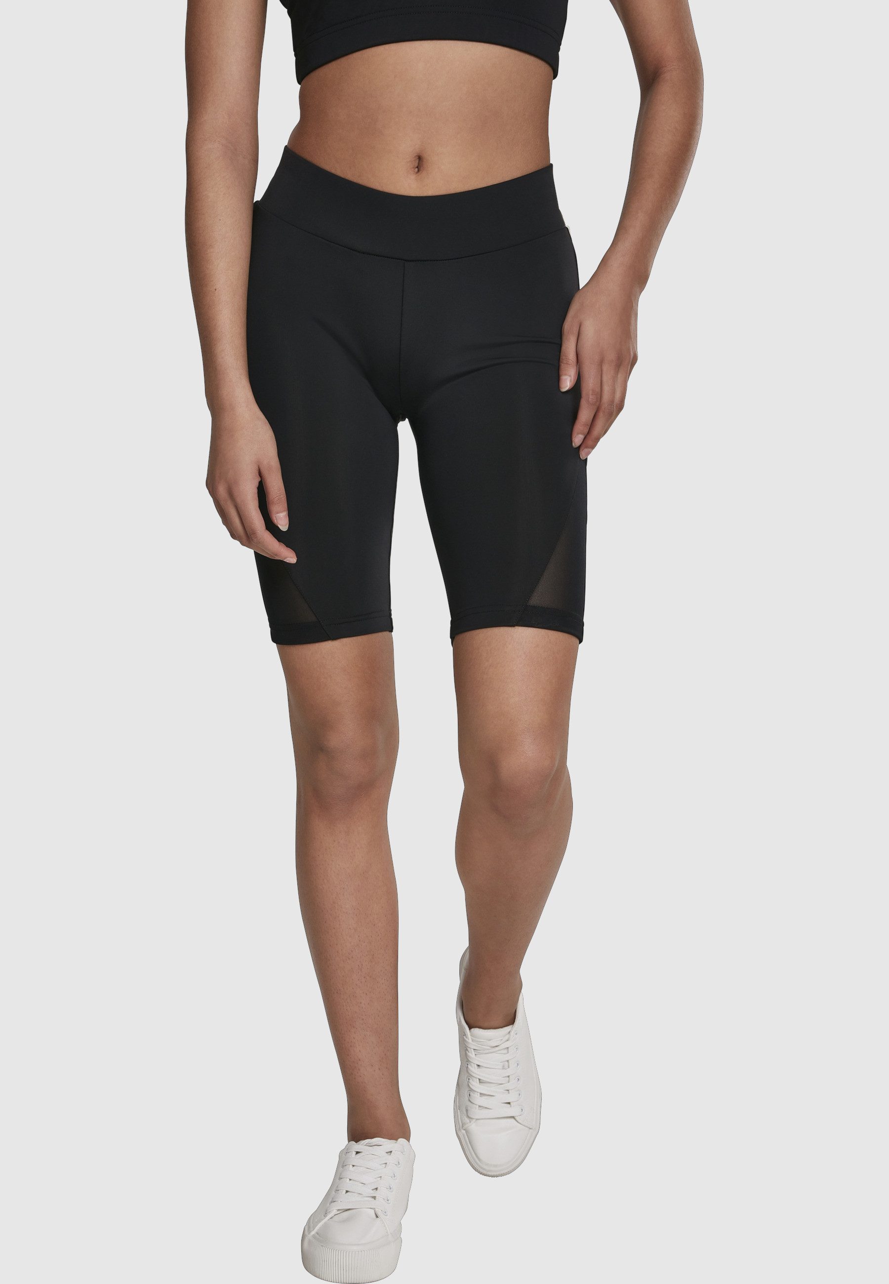 URBAN CLASSICS Stoffhose Urban Classics Damen Ladies Tech Mesh Cycle Shorts (1-tlg)