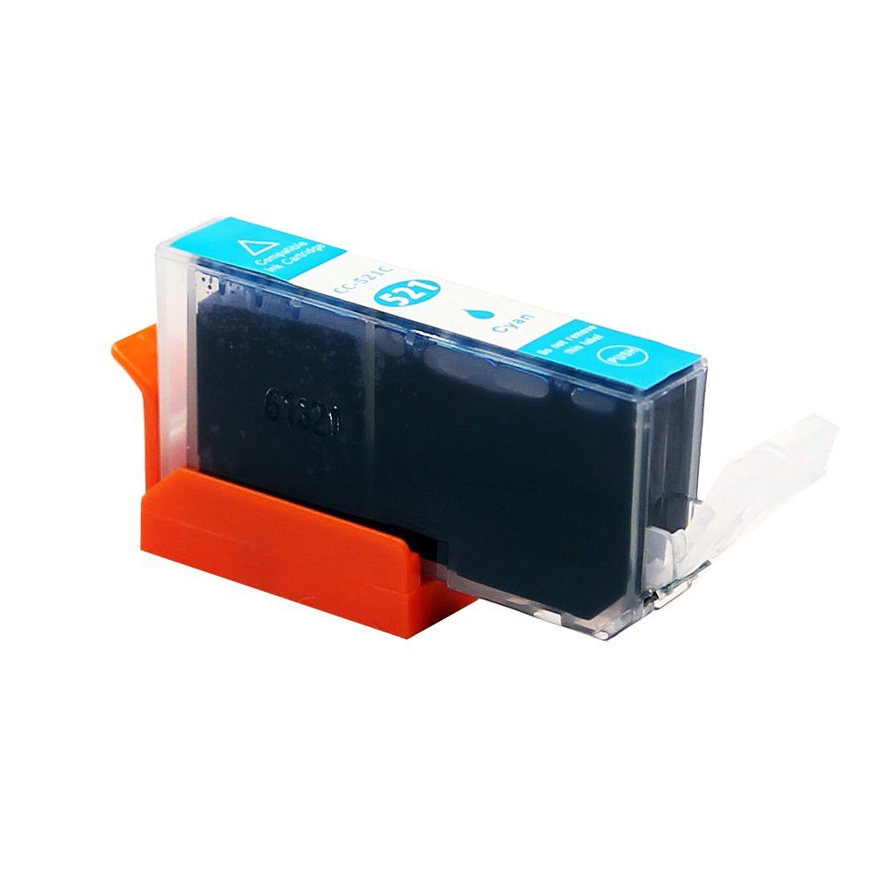 ABC Tintenpatrone (Kompatible für IP-3600) CLI521 Druckerpatrone 521C Cyan Canon
