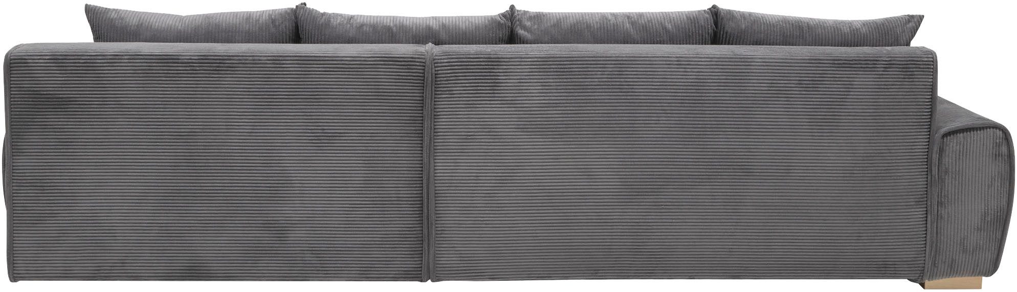 Home affaire Ecksofa Katja L-Form, B: 325 cm - OTTO. Verlässliche Qualität., Schlaffunktion, Bettkasten & 4 Zierkissen
