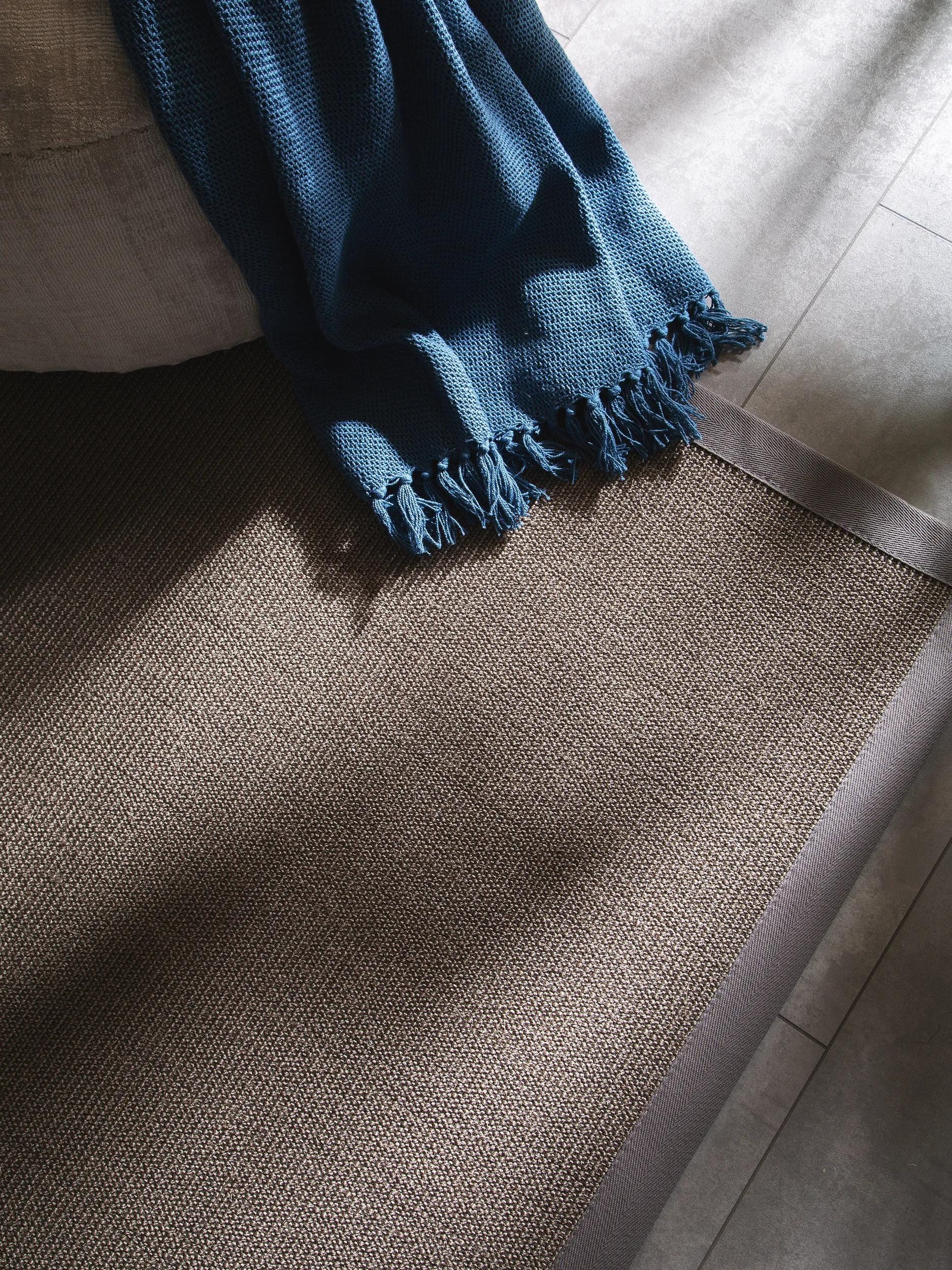 benuta Sisalteppich Sana, quadratisch, Höhe: 5 mm, 100% Sisal Naturfaser, Teppich Wohnzimmer, Esszimmer, Schlafzimmer