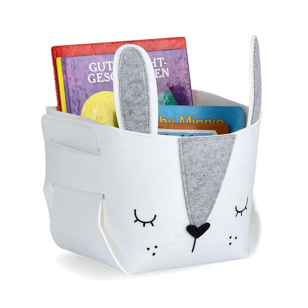 Zeller Present Aufbewahrungsbox zeller Aufbewahrungskorb HASE BHT 21x17x21 cm weiß Einkaufskorb Korb