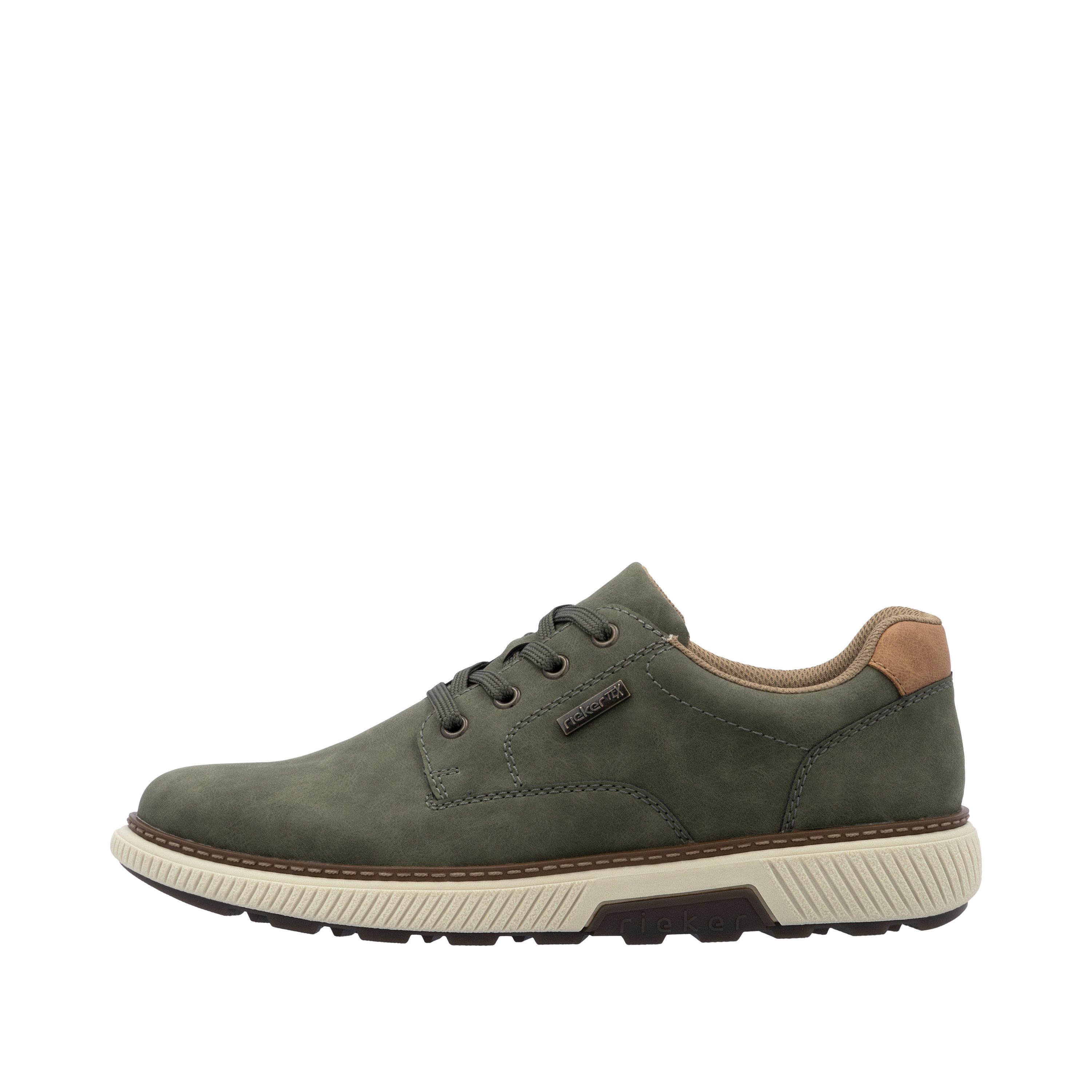 Rieker Sneaker Halbschuh, Schnürschuh, Casual Sneaker mit weichem Schaftrand, TEX