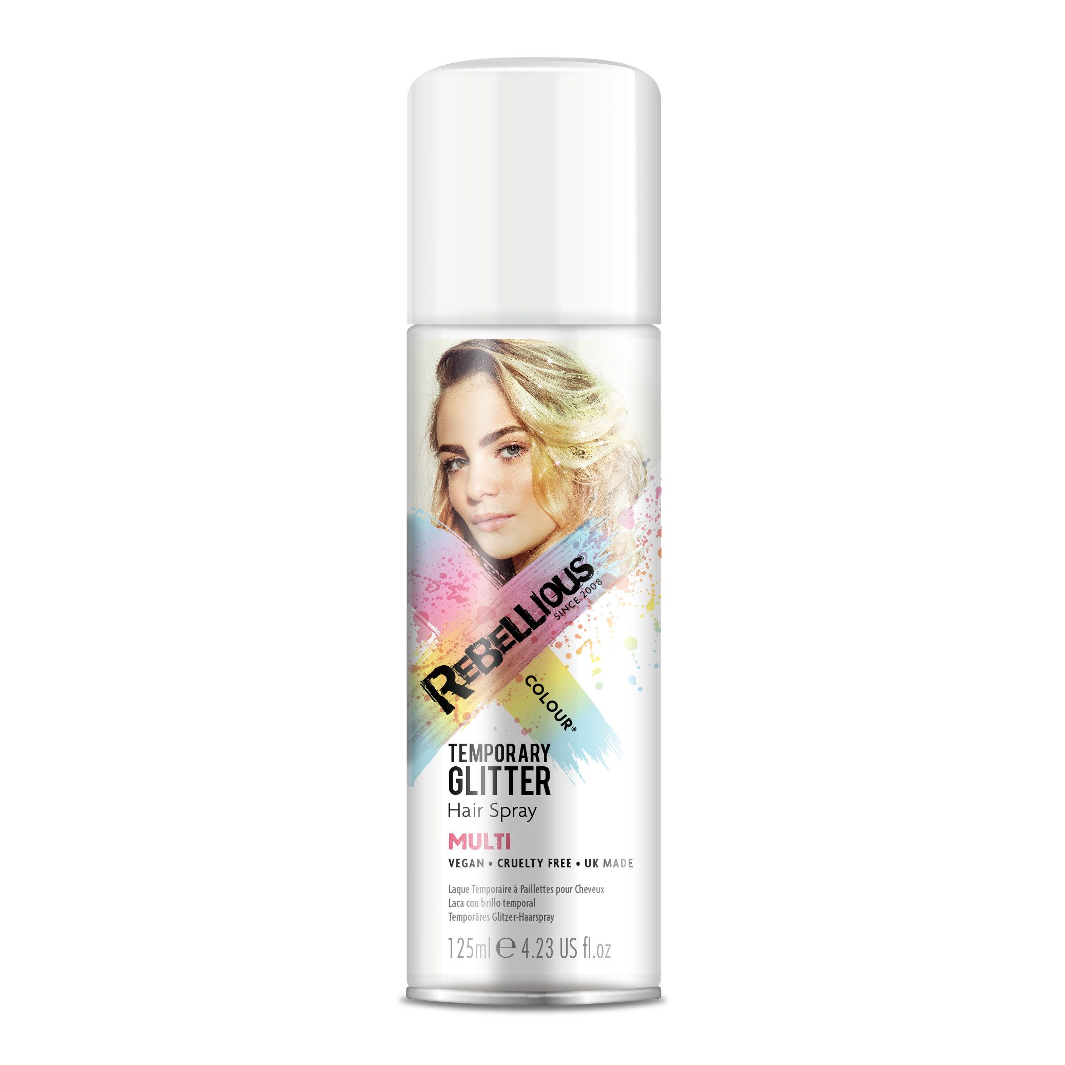 Orlob Haarfarbe Haarspray Glitzer Color Hair Spray farbiges Haar Sprühdose Кольори, Vegan