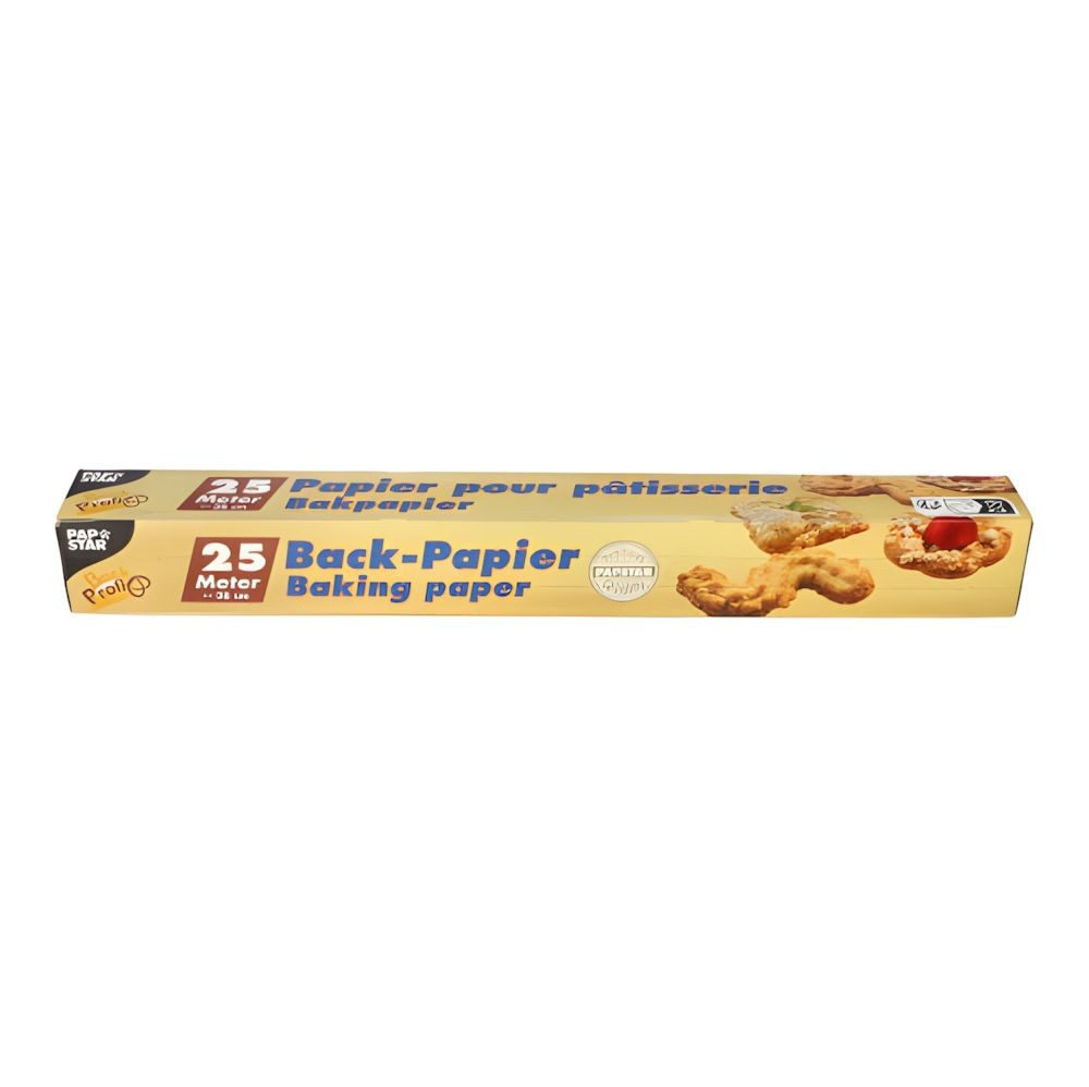 PAPSTAR Backpapier Backpapier 25 m x 38 cm braun in Faltschachtel
