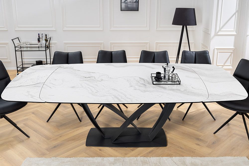 riess-ambiente Esstisch PAPILLON 180-260cm weiß / günstig online kaufen