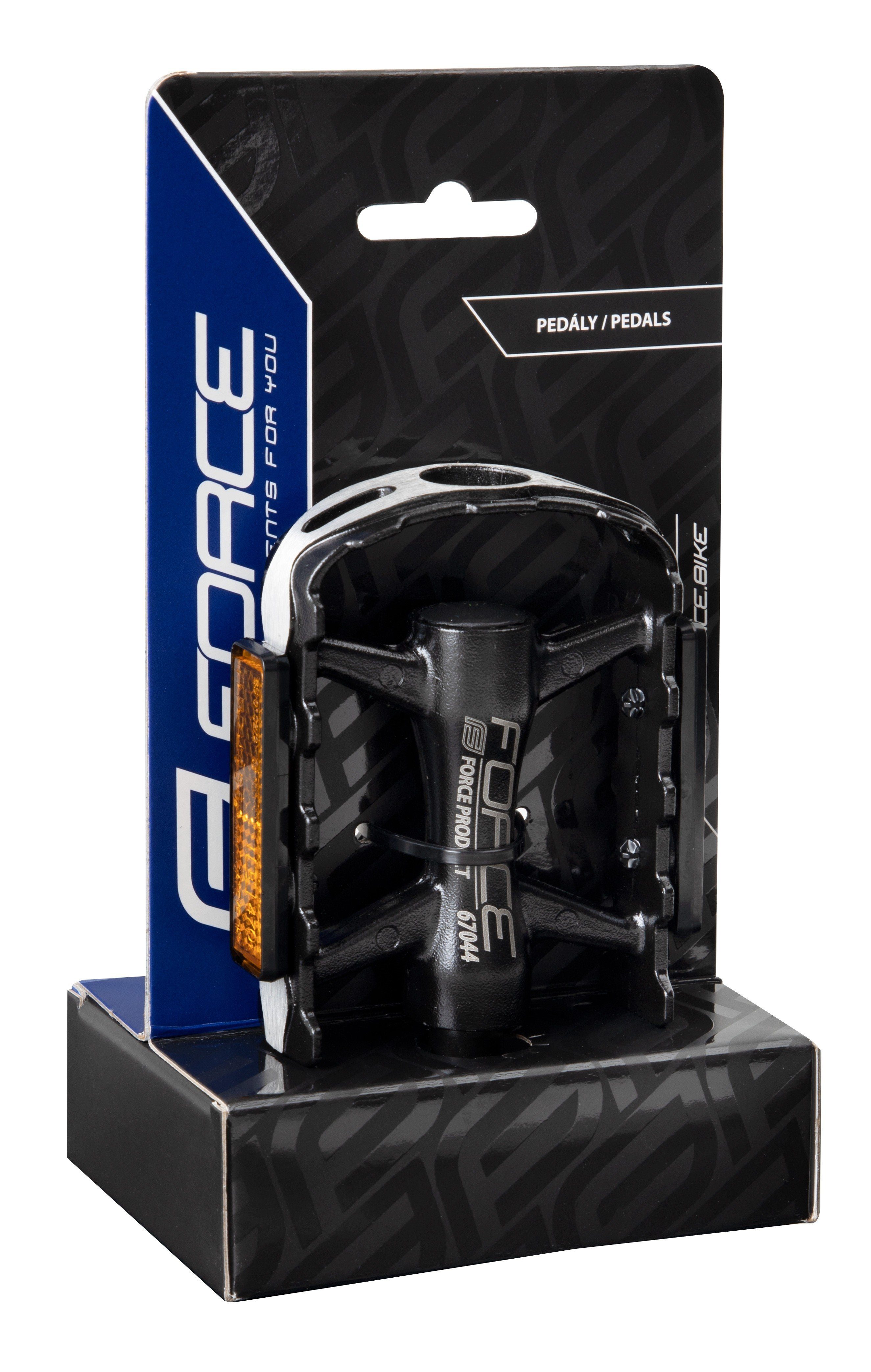 FORCE Fahrradpedale Force Alu Pedale mit Kugellager