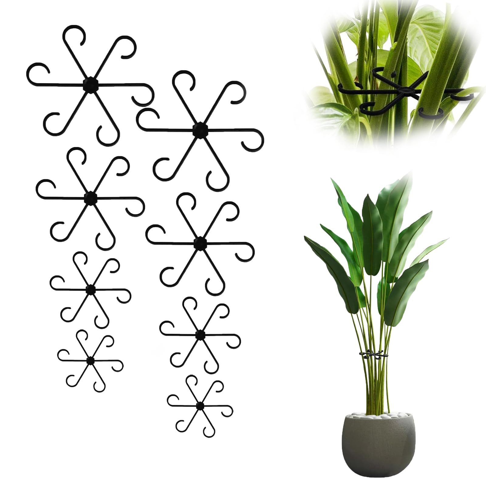 Coonoor Rankhilfe 16 Stück Pflanzenstütze,Pflanzenstielhalter Pflanzen Stüt günstig online kaufen