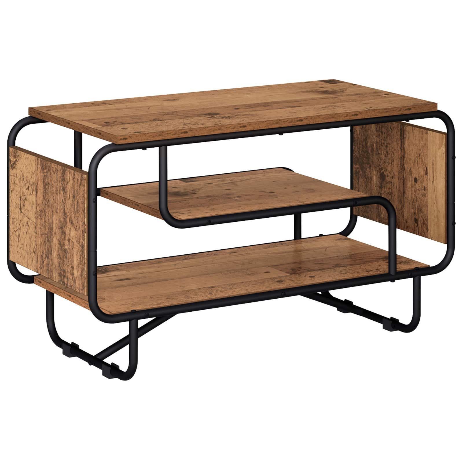 vidaXL TV-Schrank TV-Ständer 80 x 36 x 45 cm Altholz Holzwerkstoff (1-St)