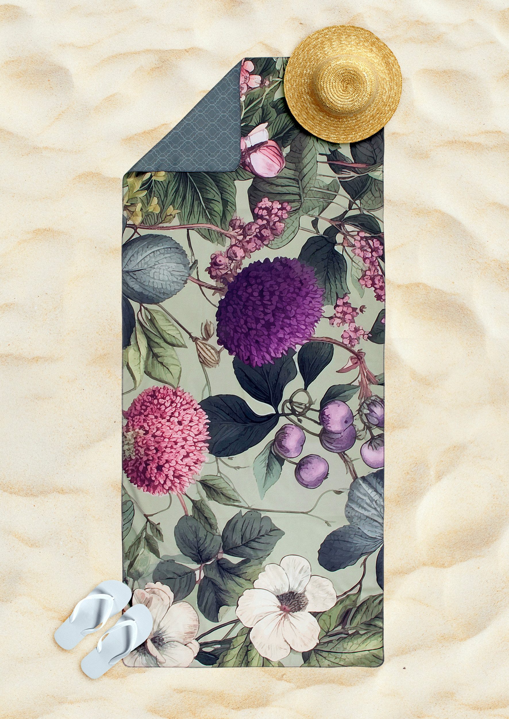 Descanso Strandtücher Onaz, Microfaser (Packung, 1-St), Reisehandtuch - Sporttuch, yoga, Mikrofaser, saugfähig