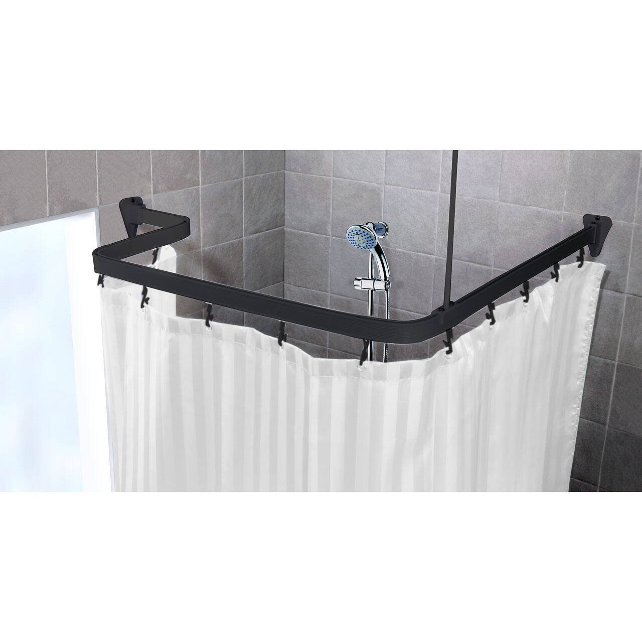 Euroshowers GmbH Duschvorhangstange Duschvorhangstange Flexibel 3 günstig online kaufen