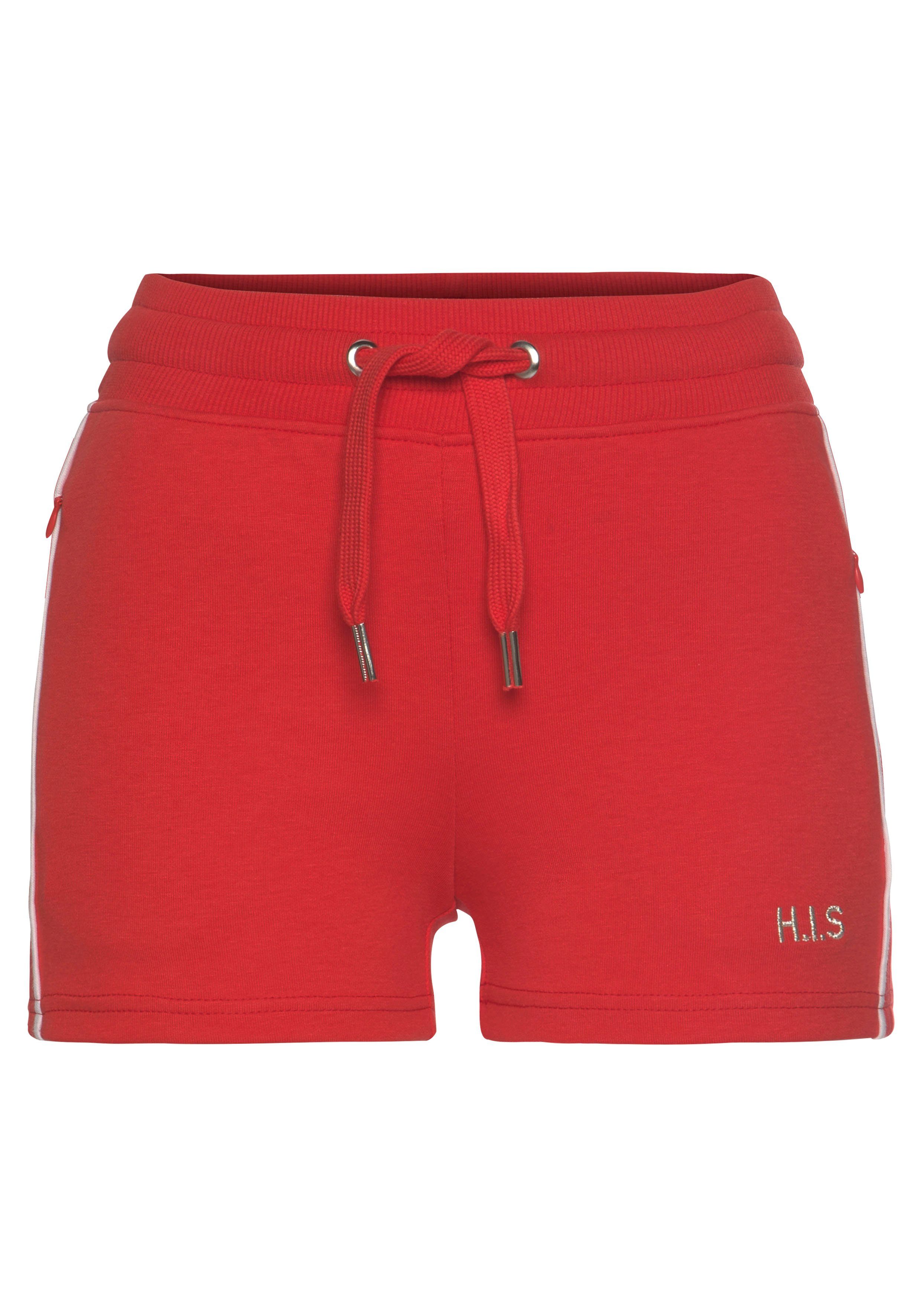 H.I.S der mit an Shorts Piping rot Seite
