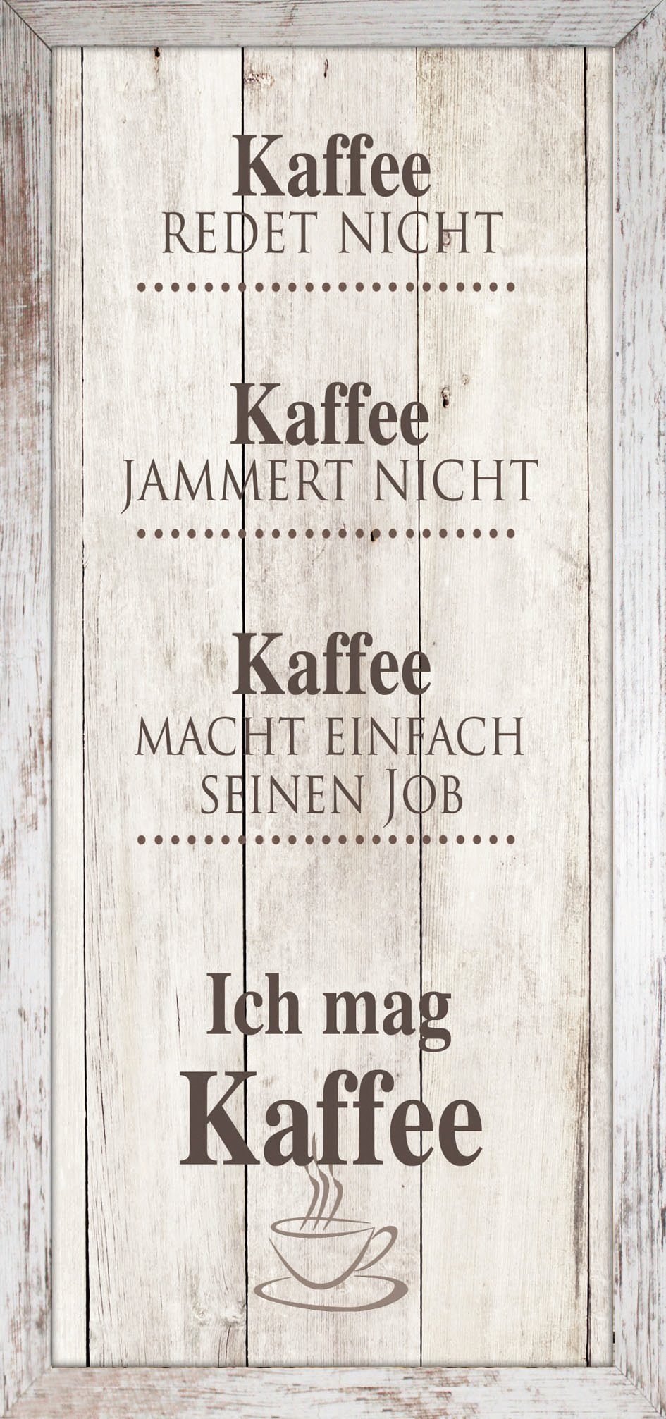 Bönninghoff Bild mit Rahmen Kaffee, (1 St) günstig online kaufen